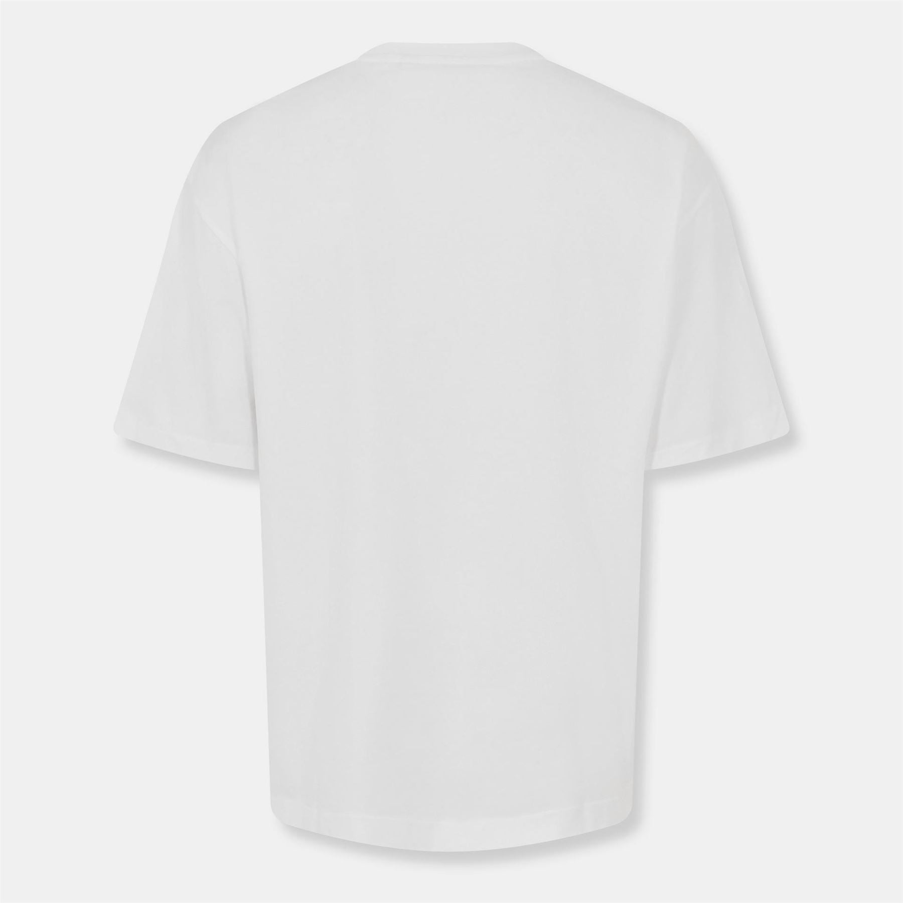 Off White Flower Crew Neck Short Sleeve T-Shirt