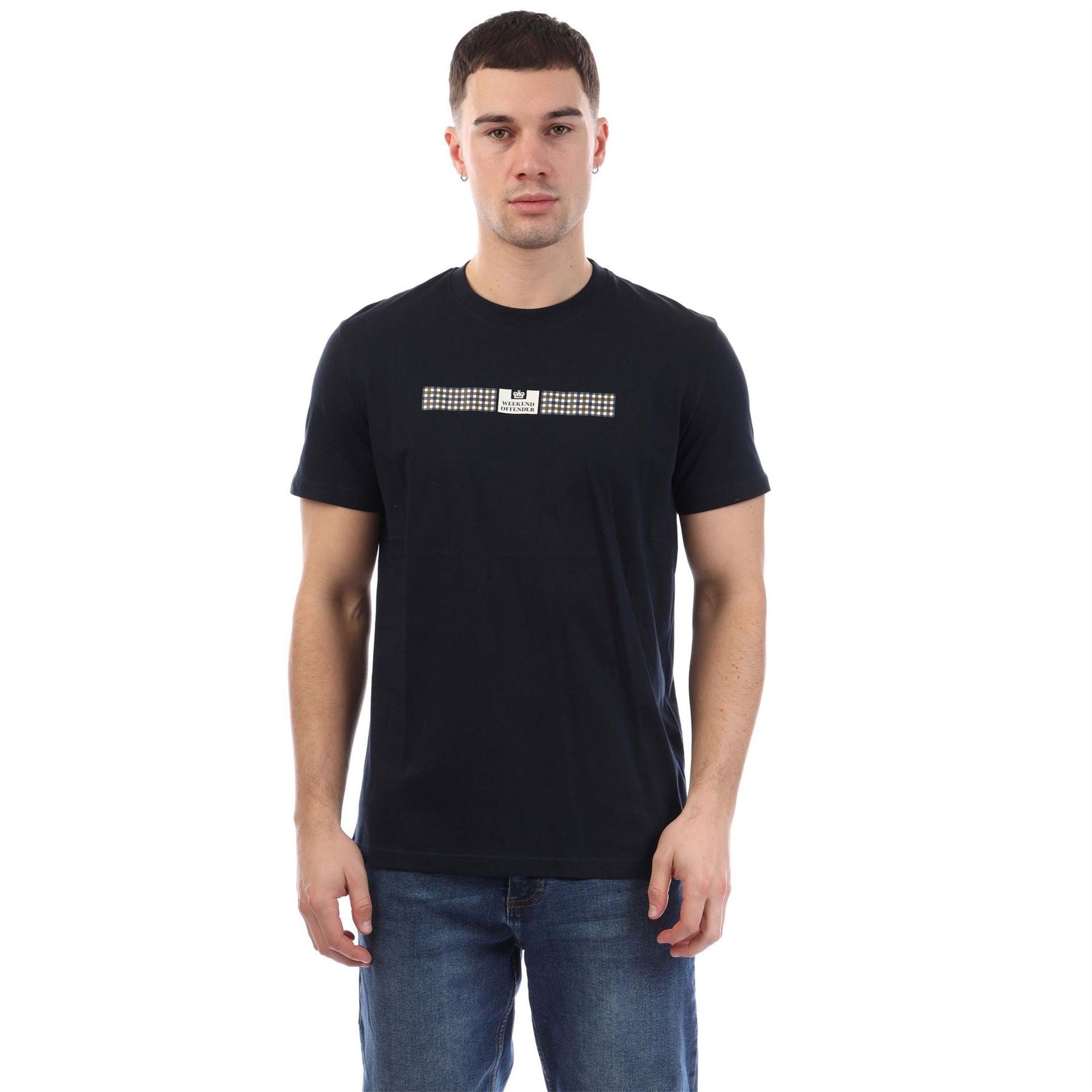 Weekend Offender Shareck Check T Shirt