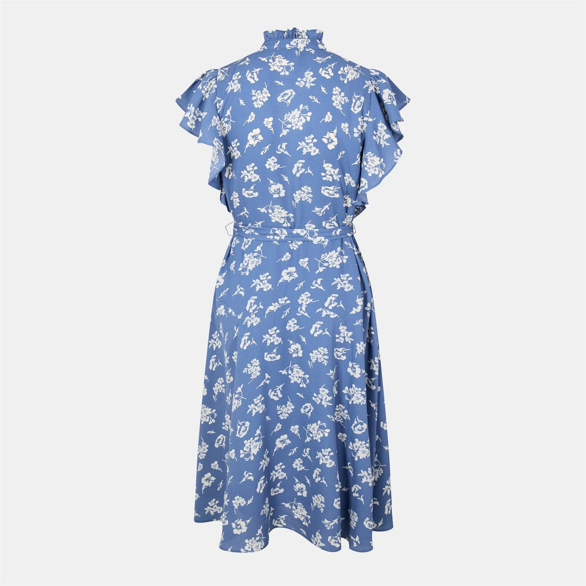 Lauren by Ralph Lauren Pratika High Neck Midi A-Line Dress