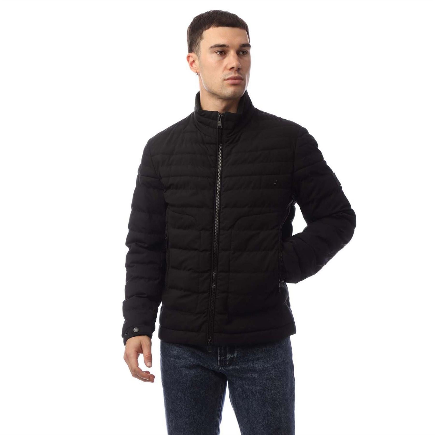 Boss Coldio Solid Patterned Puffer Jacket