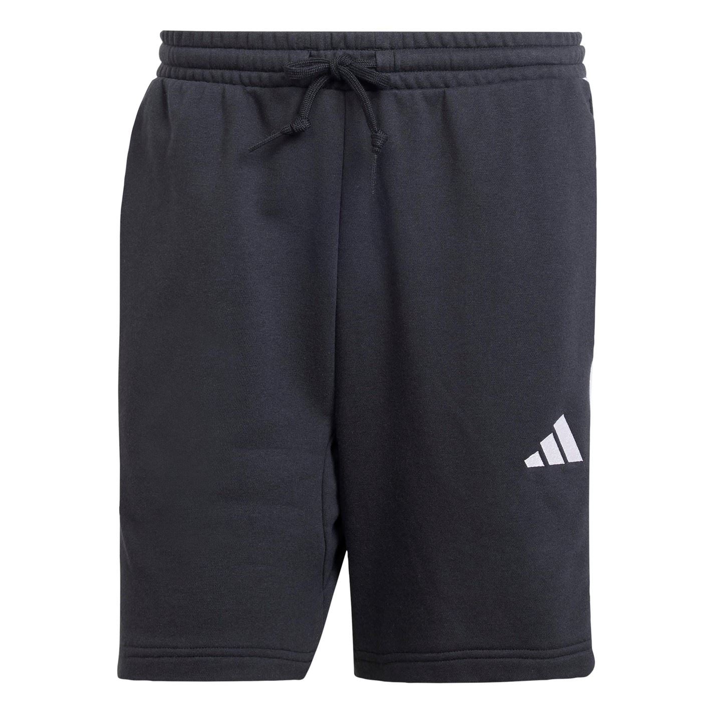 adidas Mens Essentials 3 Stripe Fleece Shorts