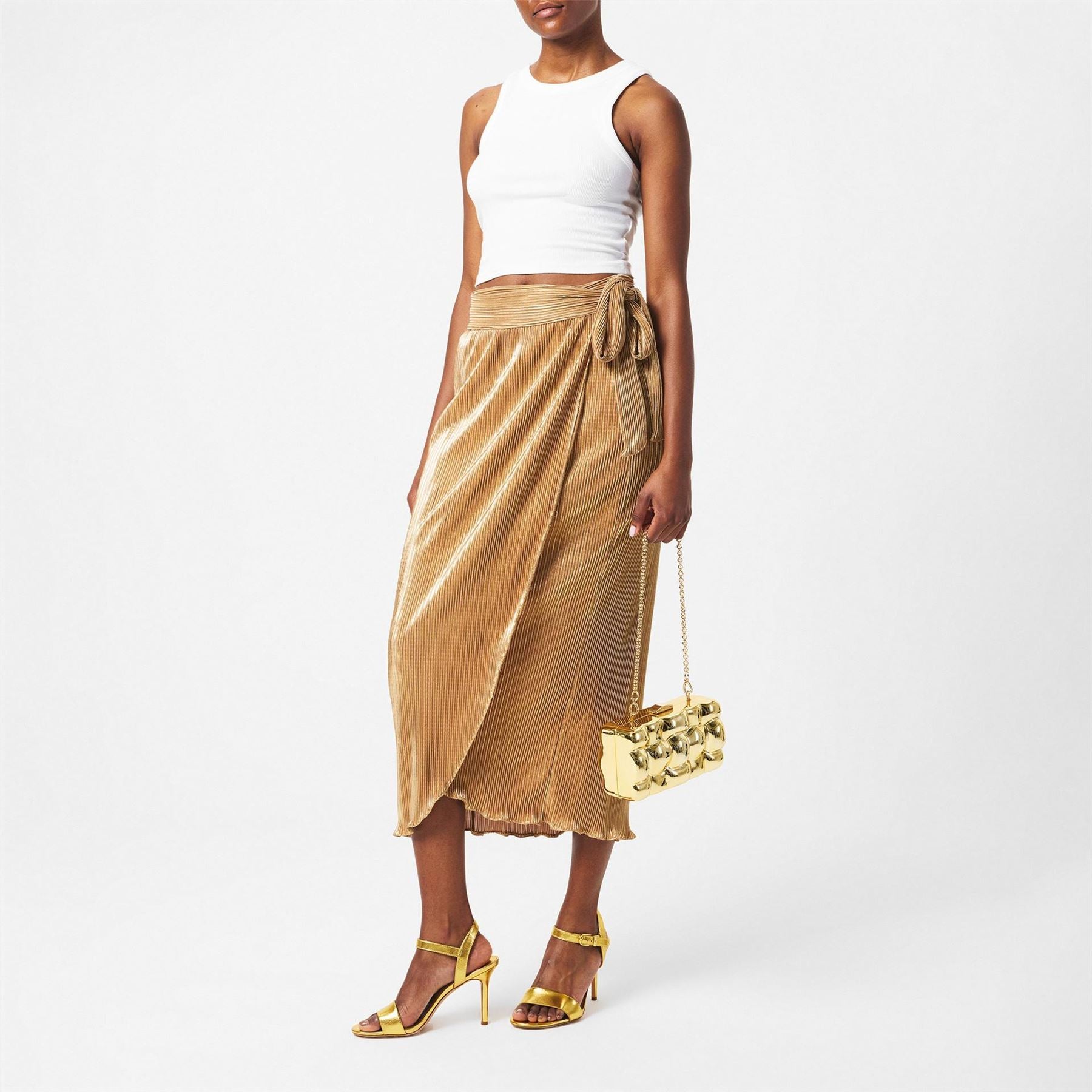 Never Fully Dressed Plisse Jaspre Skirt