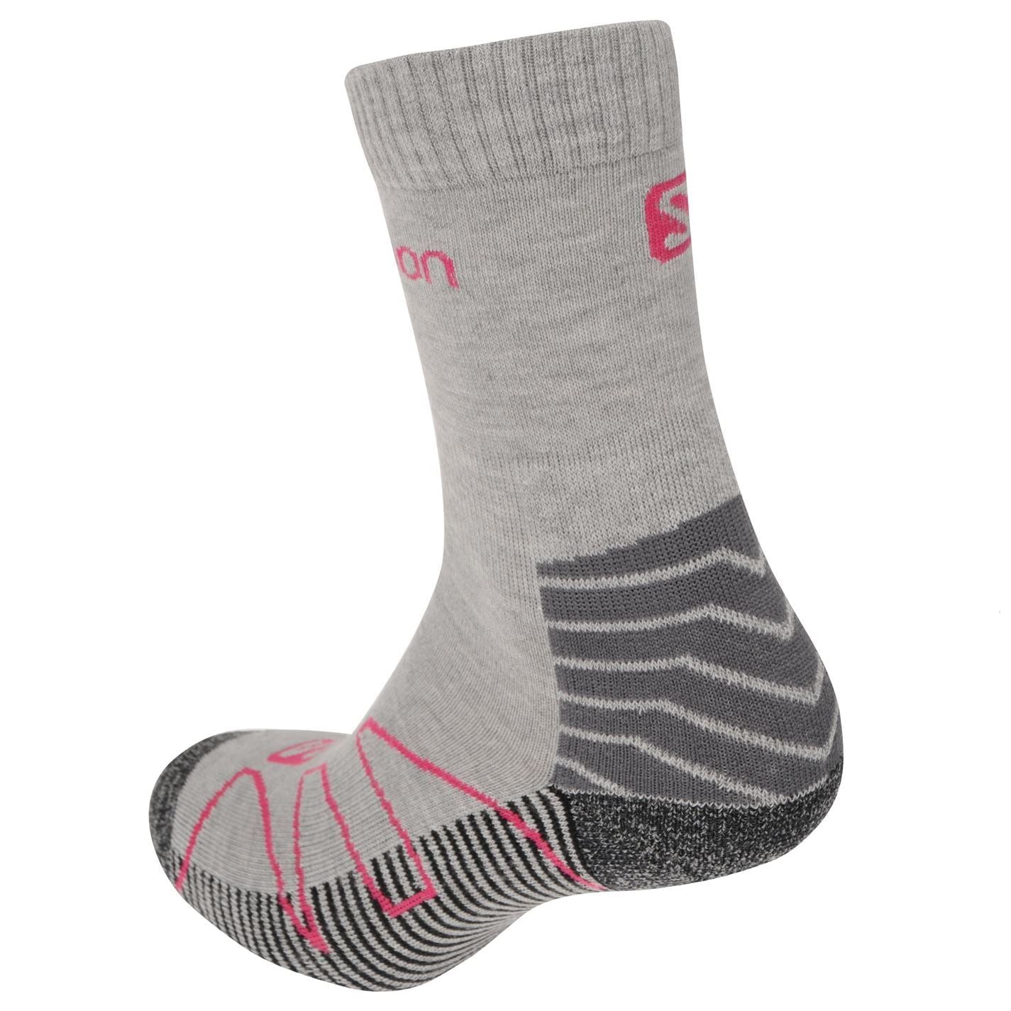 Salomon Womens Lightweight Crew 2 Pack Walking Socks