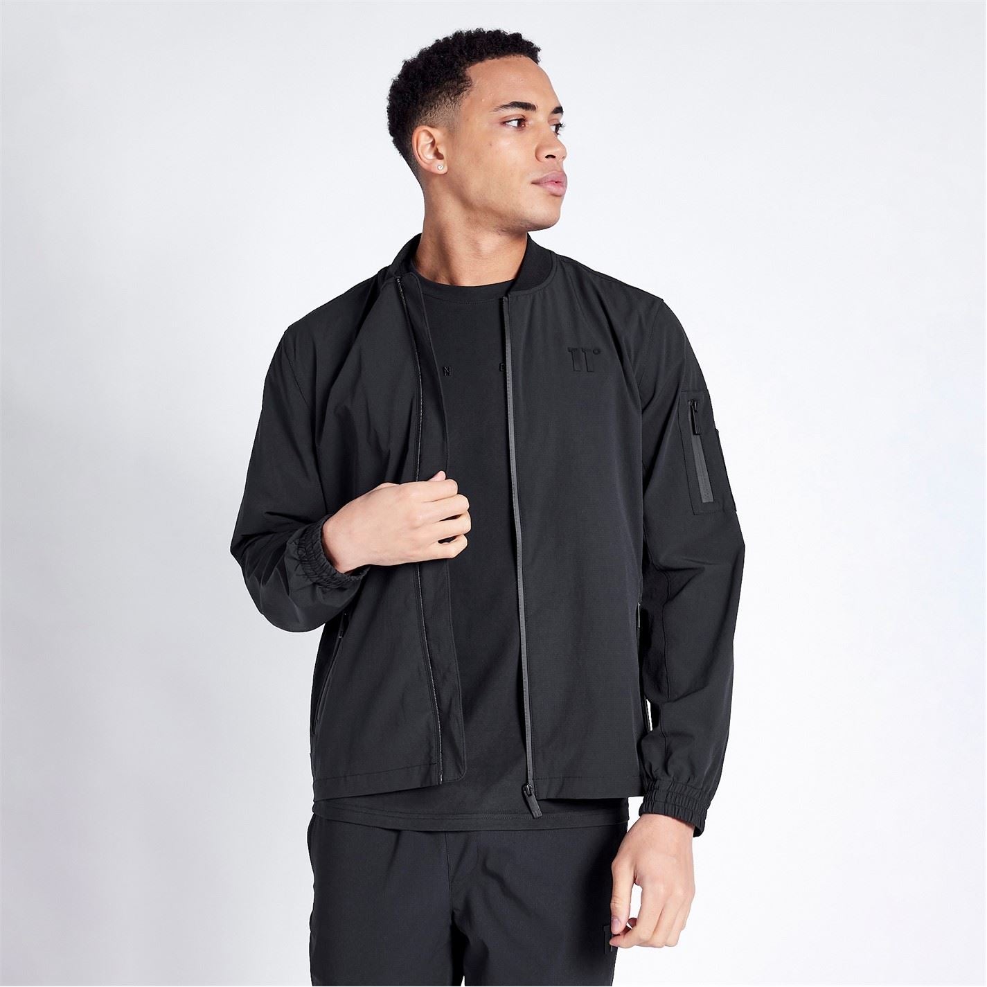 11 Degrees Bomber Jacket   Black