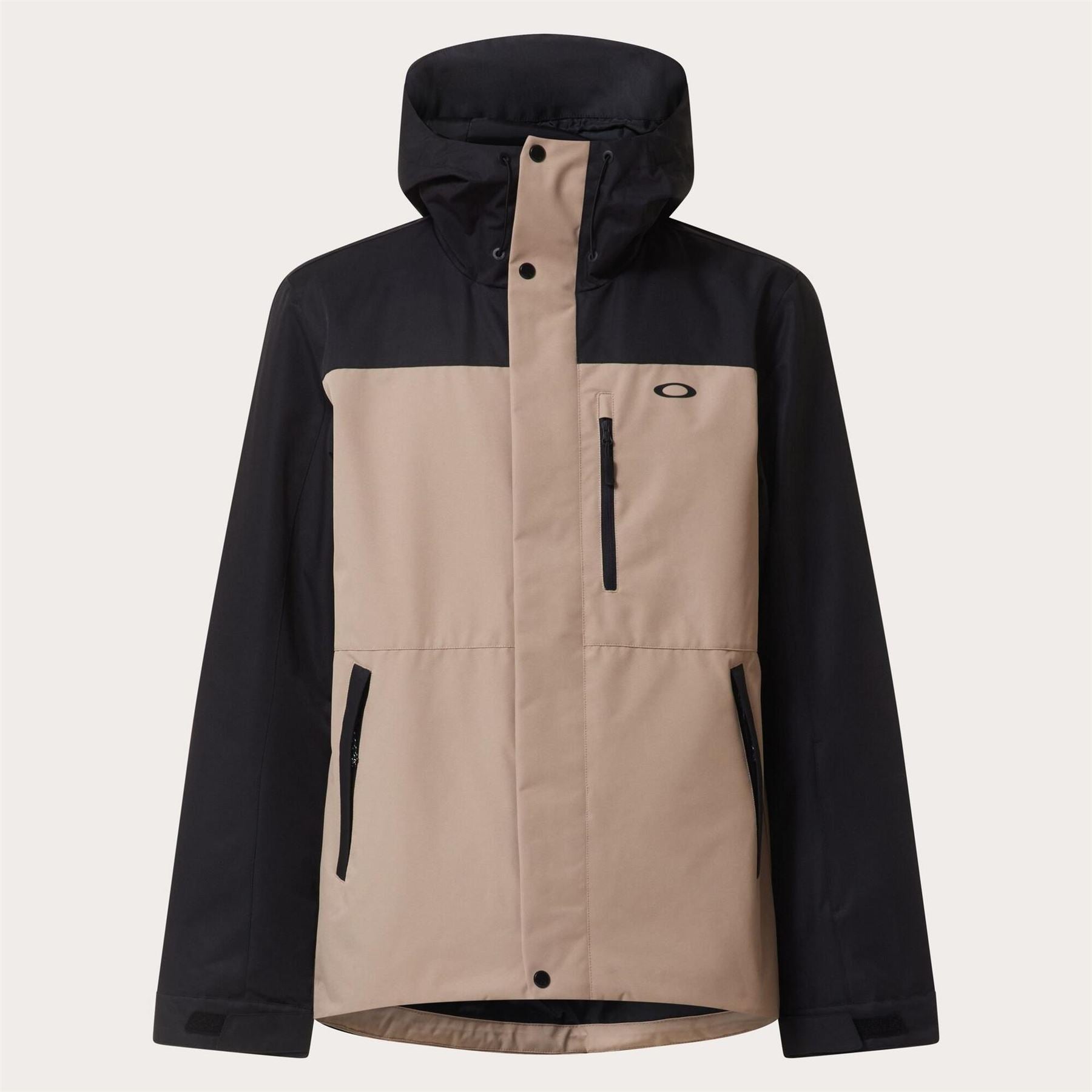 Oakley Westview Solid Patterned Hooded Snap Button Ski Jacket
