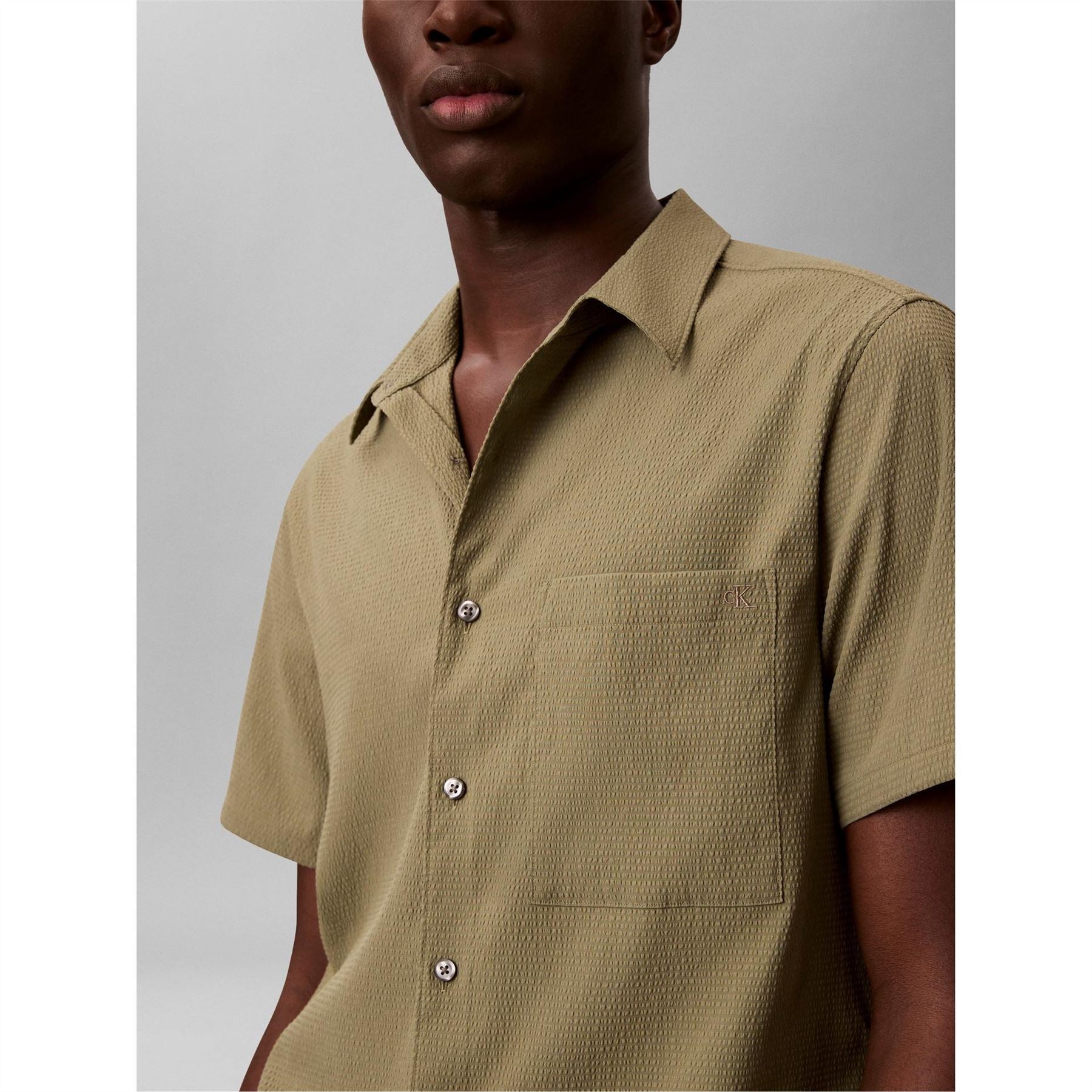 Calvin Klein Short Sleeve Plain Shirt
