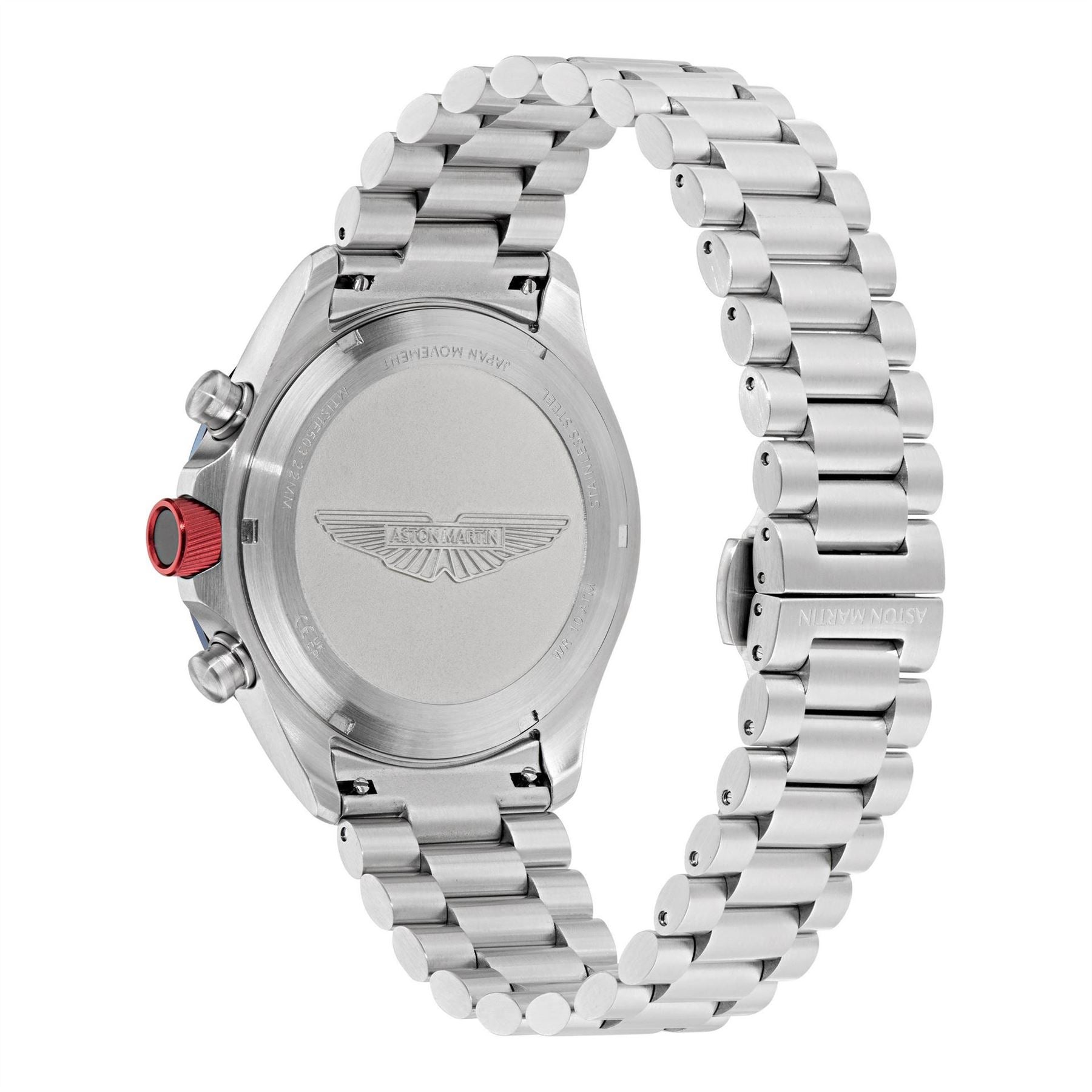 Aston Martin Dashboard Sn62 Racing Steel Bracelet Analogue Watch