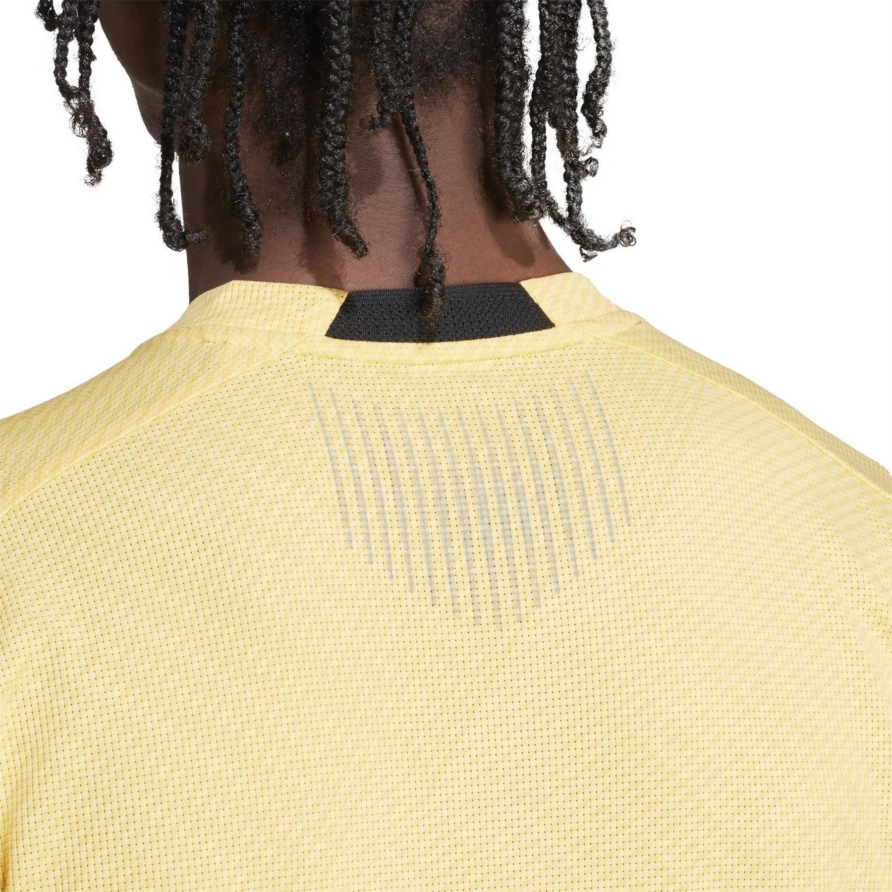 adidas Crew Neck Ribbed Collar Short Sleeve Jersey T-Shirt