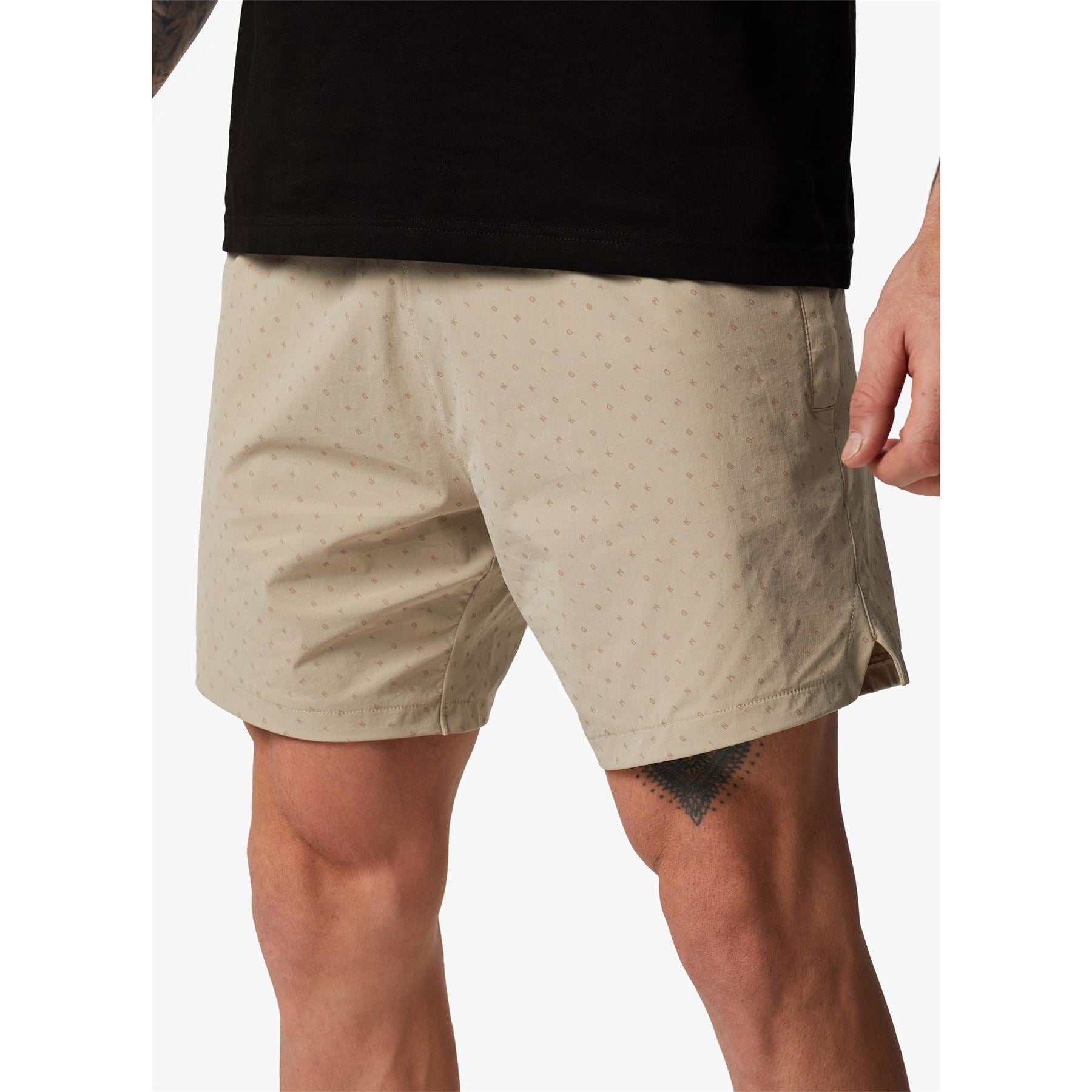 Gym King Camo Bermuda Shorts with Lettering