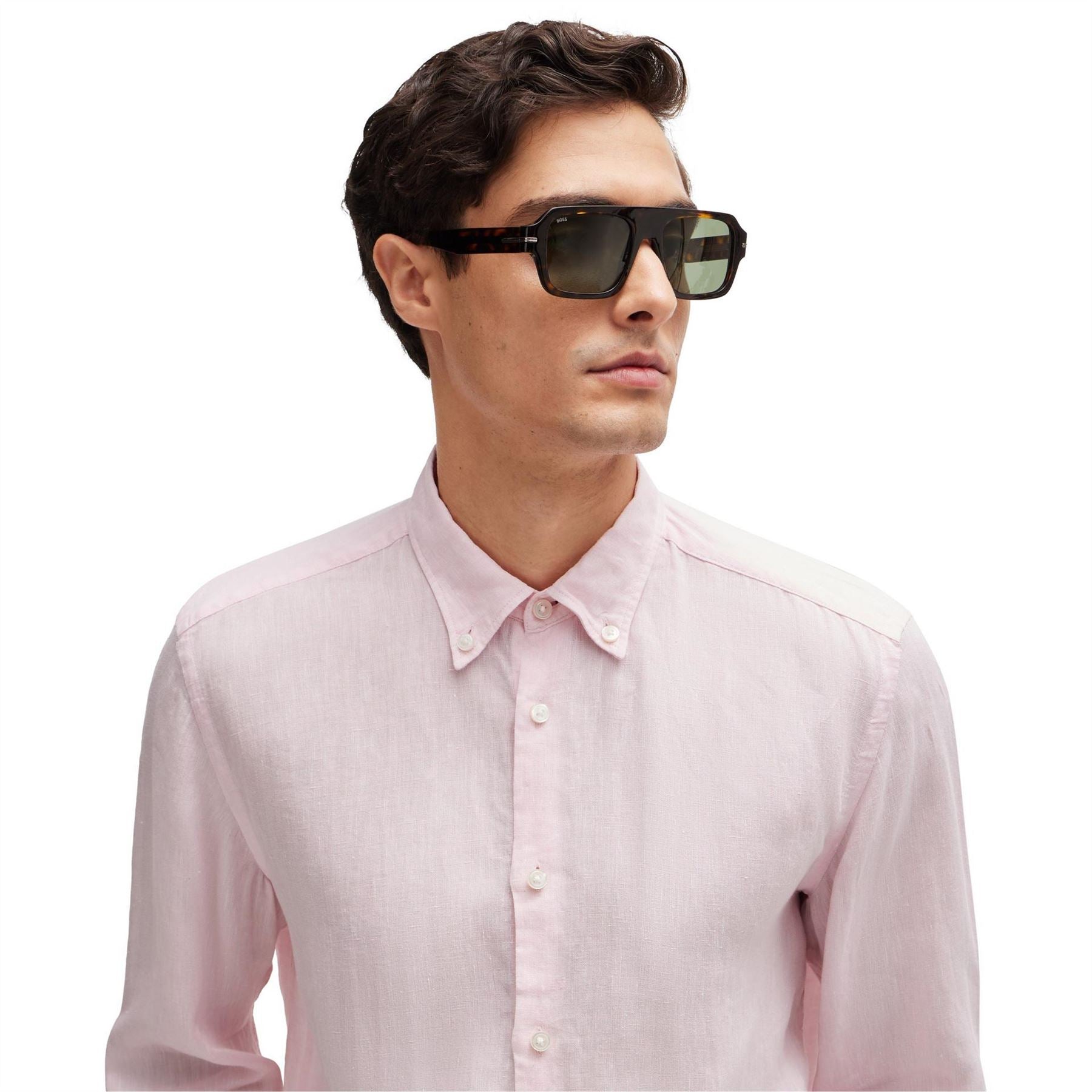 Boss Liam Collared Neck Button Down Long Sleeve Shirt