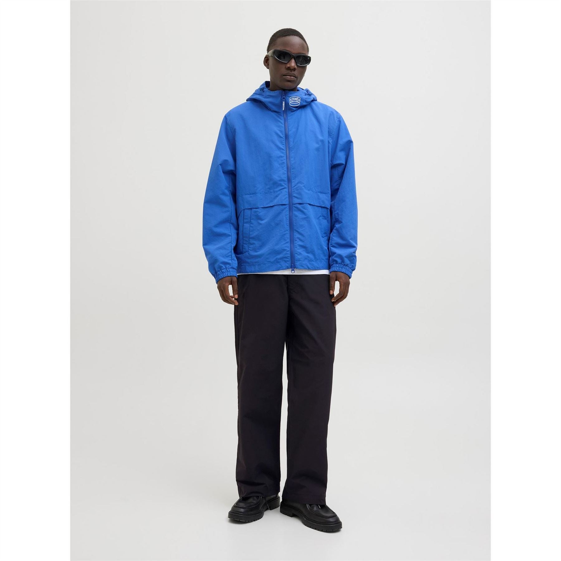 Jack and Jones Owen Solid Patterned Wide Leg Chinos