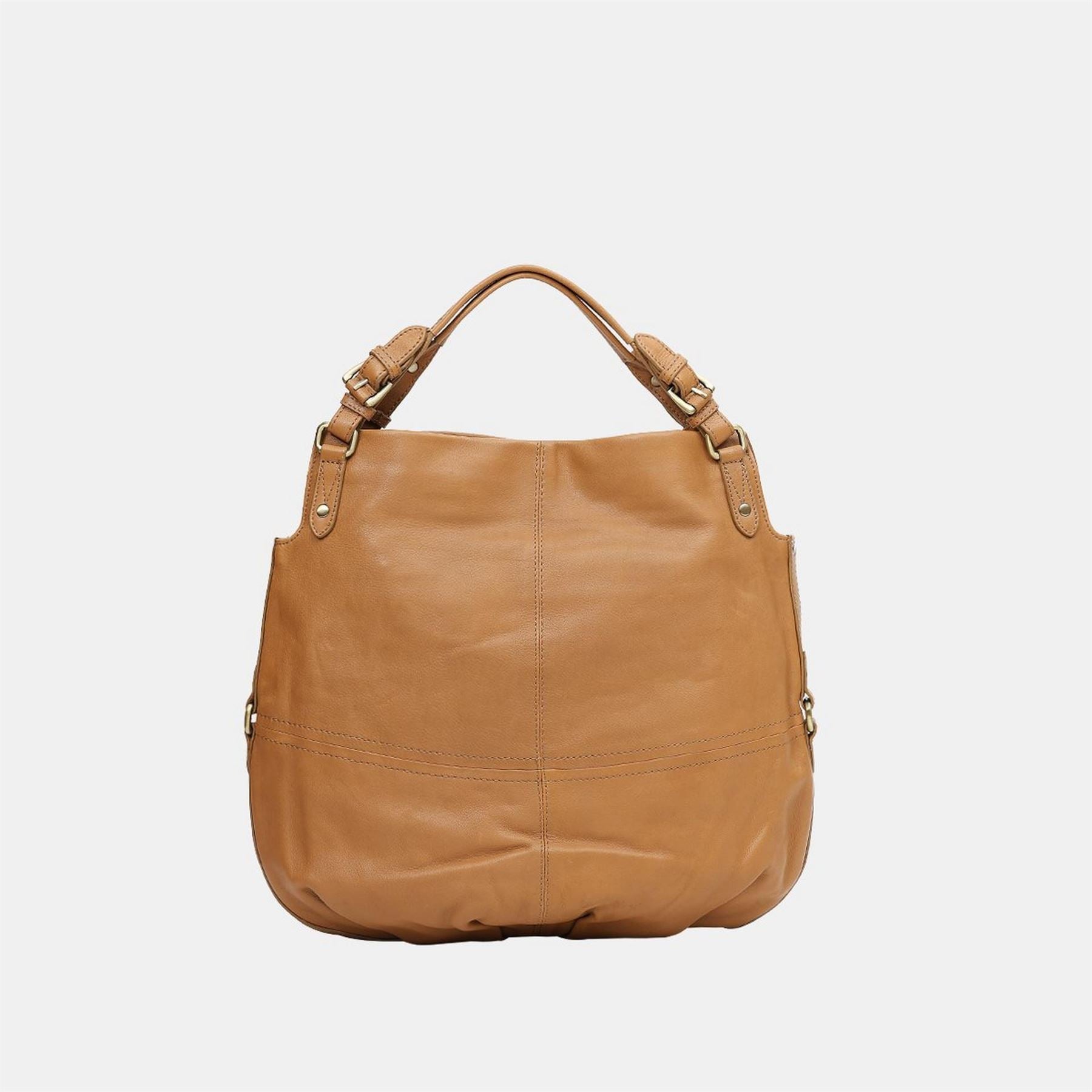 Linea Solid Patterned Slouch Hobo Bag With Double Handles