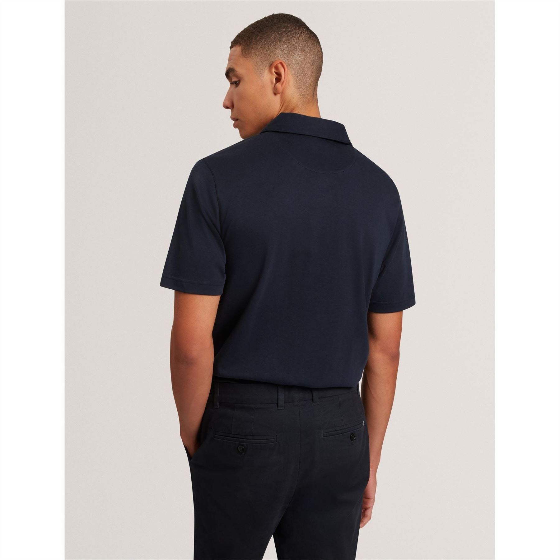 Ted Baker Mercerised Collared Neck Short Sleeve Polo Shirt