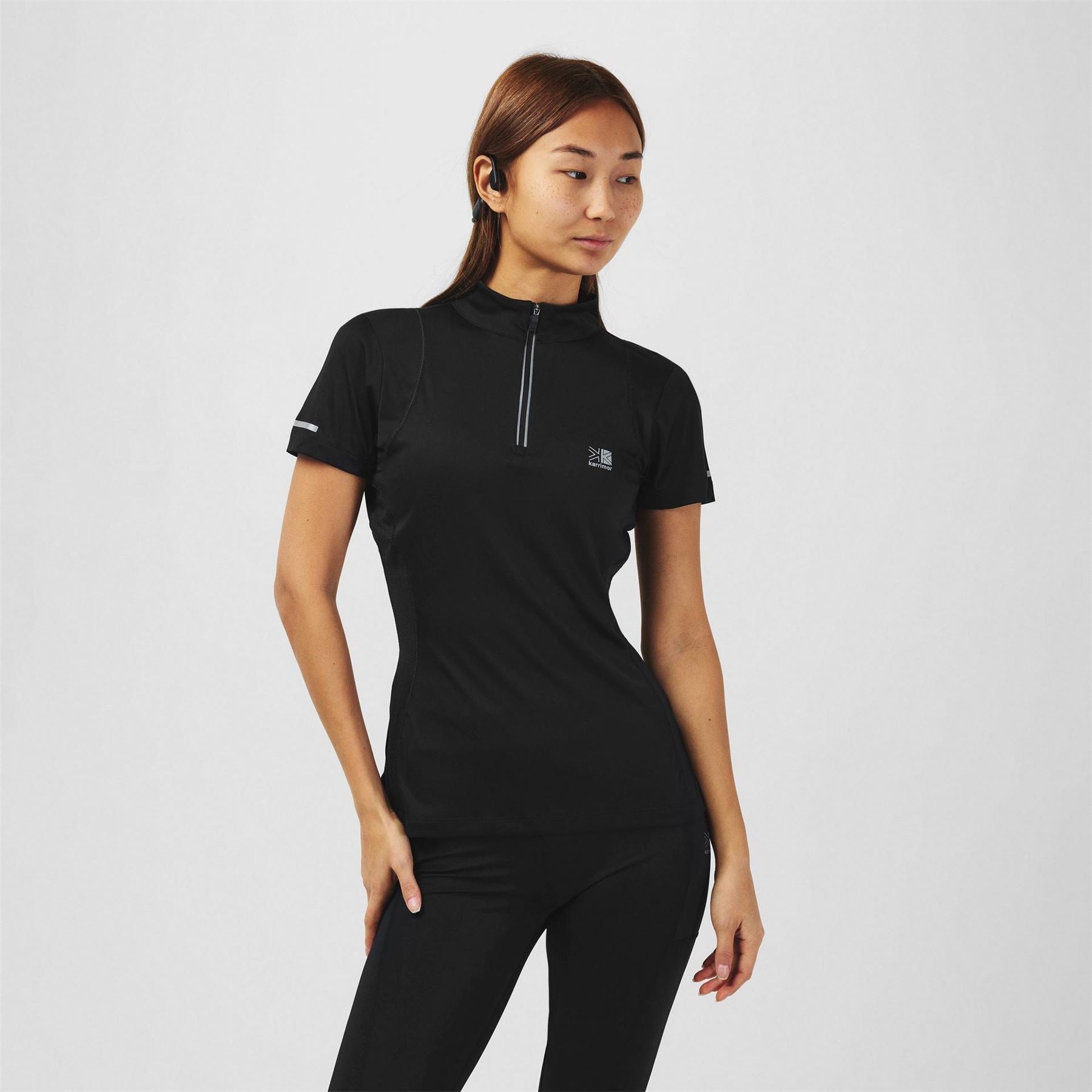 Karrimor Womens Short Sleeve Quarter Zip T-Shirt
