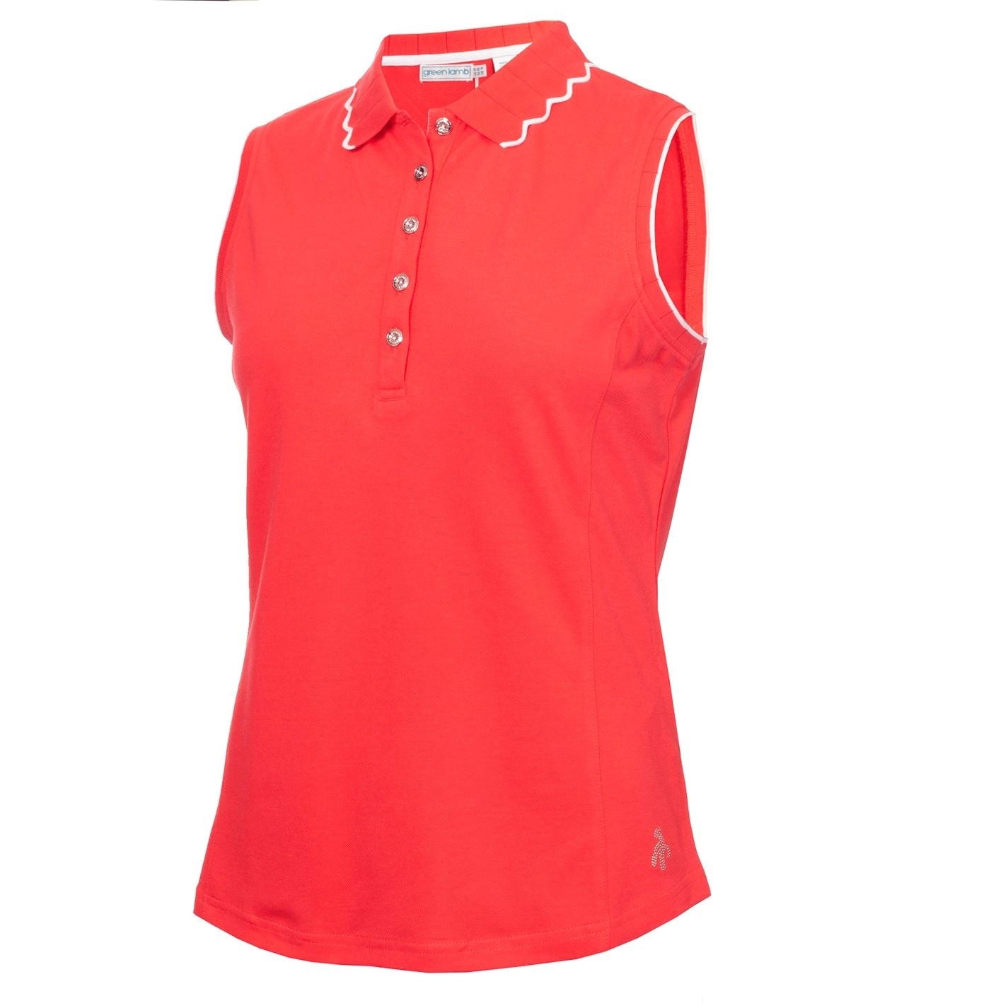 Calvin Klein Golf Womens Lamb Nadia Sleeveless Polo Shirt