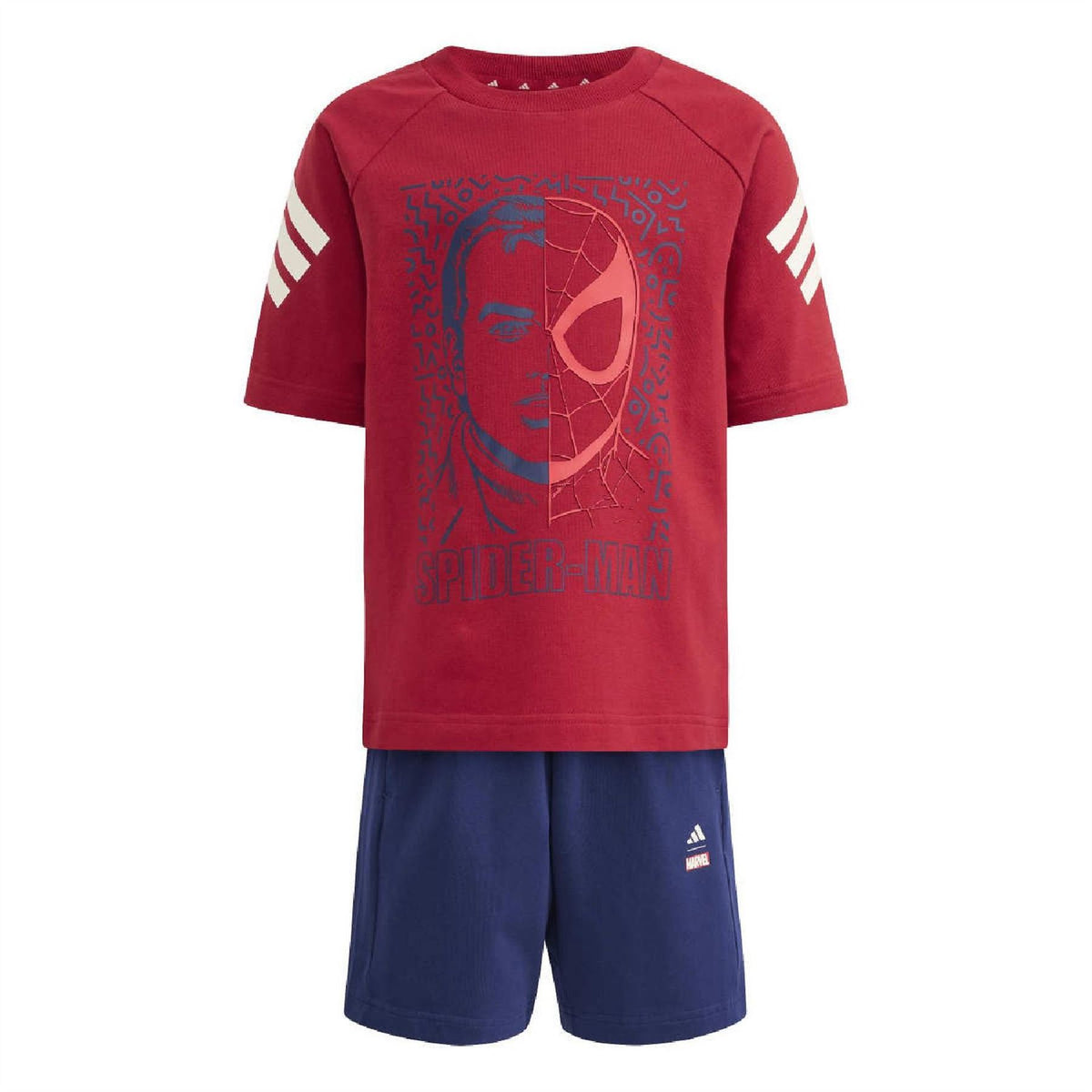 adidas Marvel Spider Man T  Shirt And Shorts Set