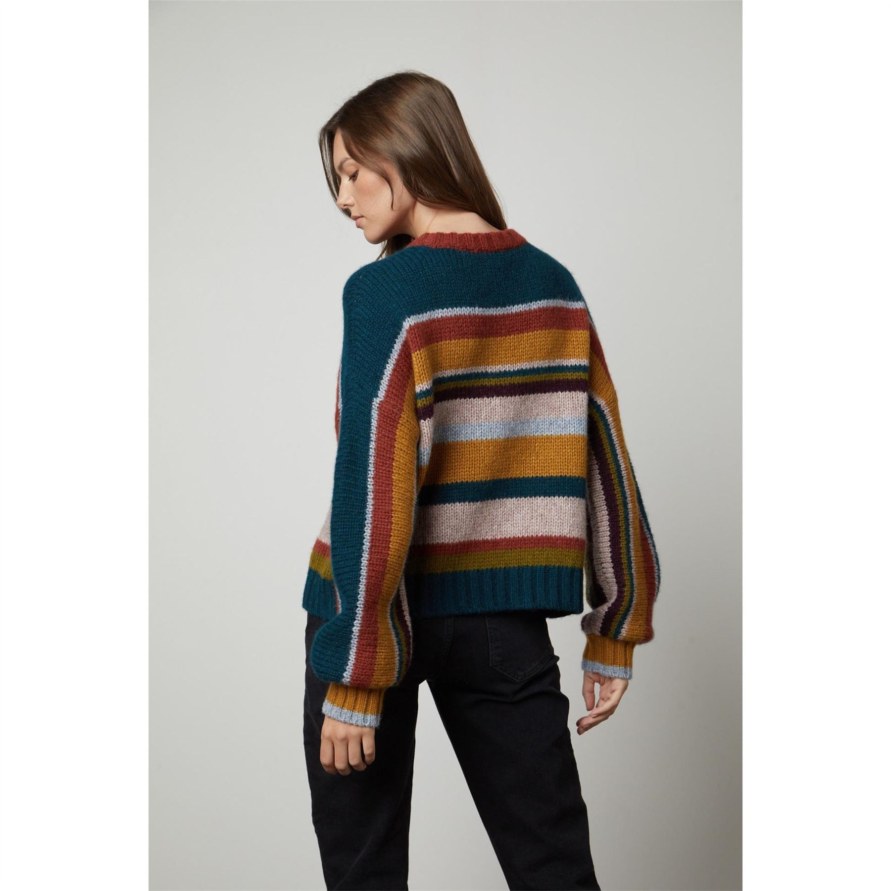 Velvet by Graham and Spencer Regular Fit Drop Shoulder Long Sleeve Sweater