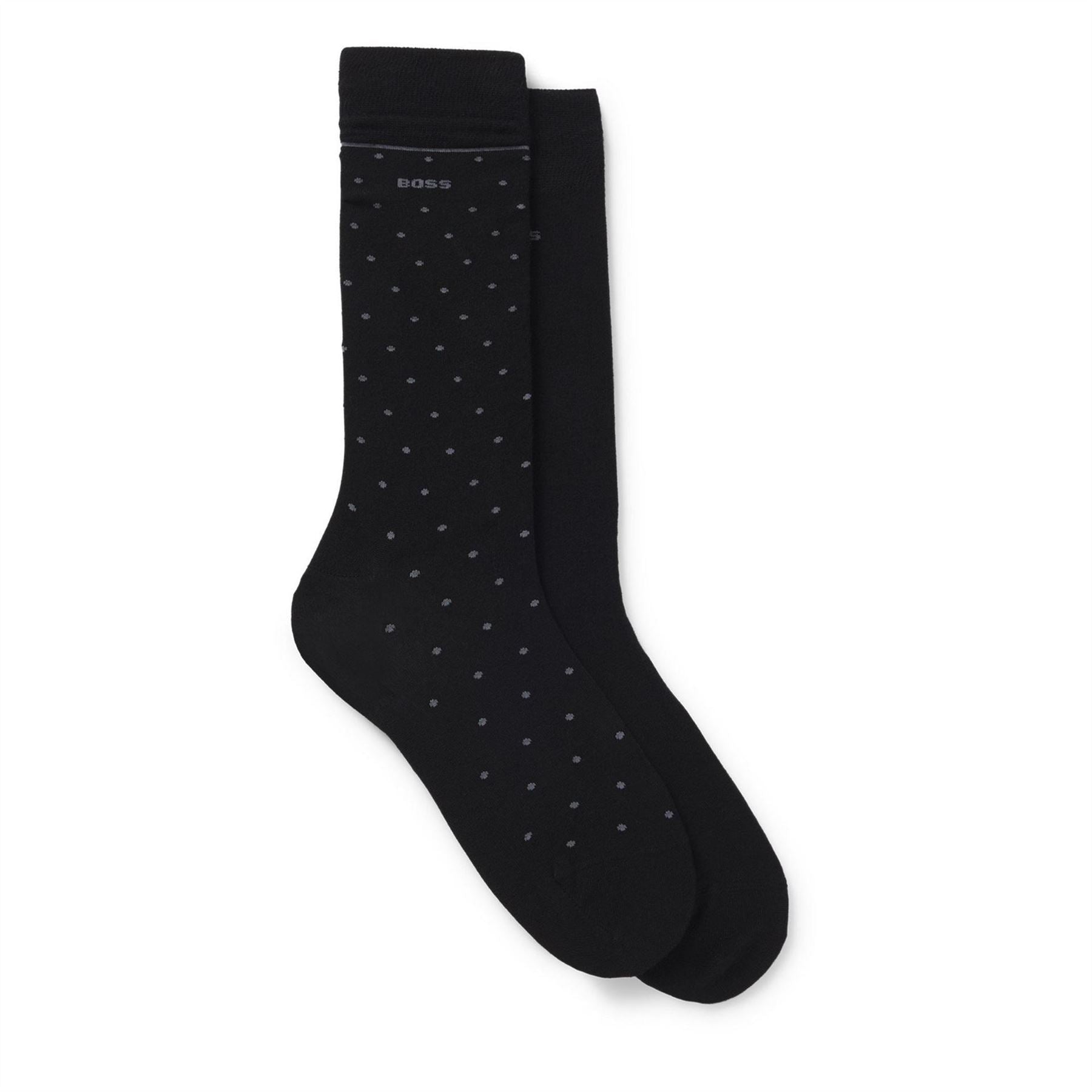 Boss 2 Pack Dots Bamboo Crew Socks