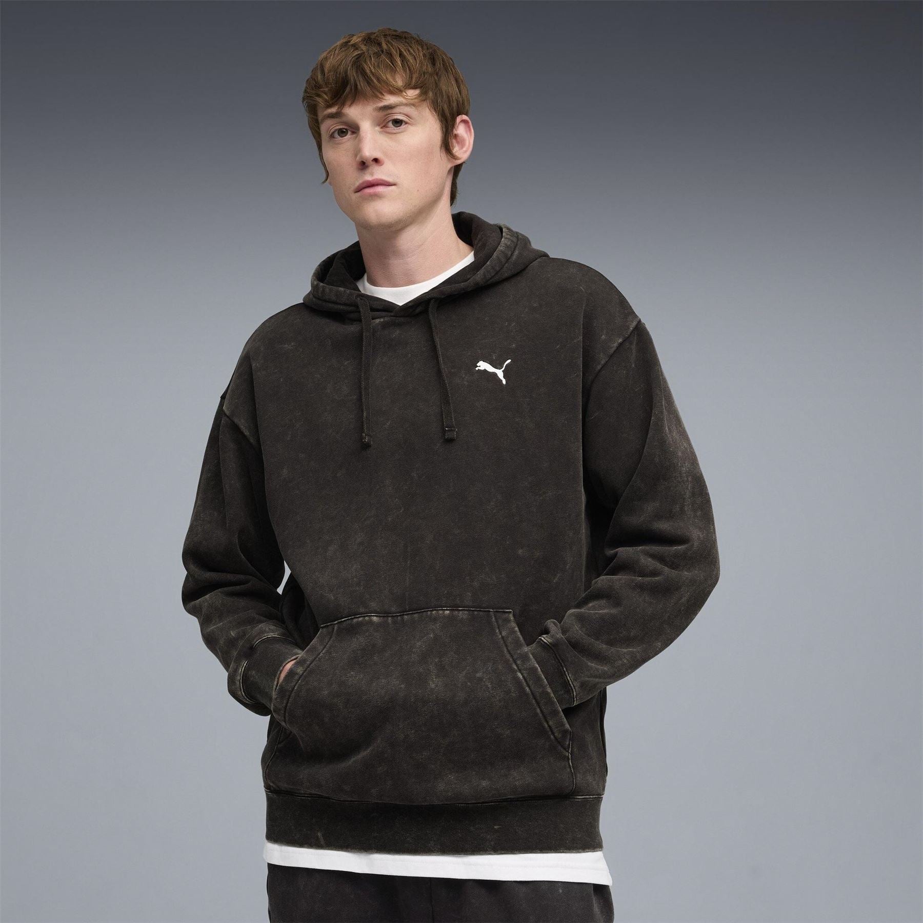 Puma Elevated Relaxed Wash Overhead Hoodie