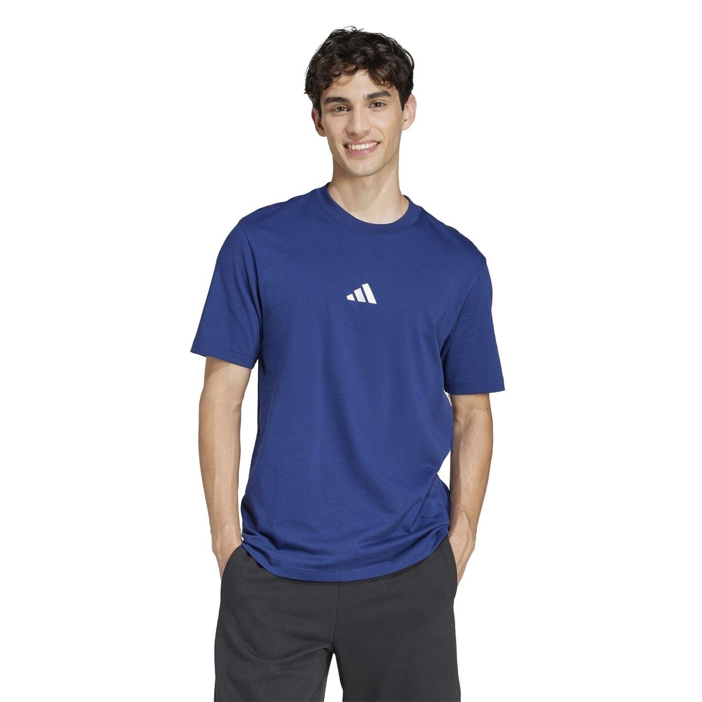 adidas Mens Essentials Single Jersey Logo T-Shirt