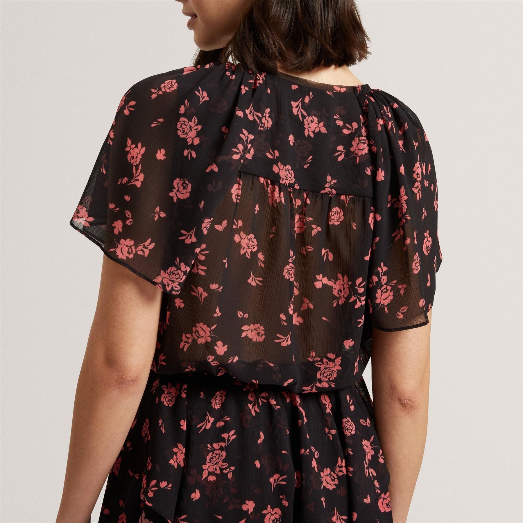 Ted Baker Baker Soft Woven Peplum Top