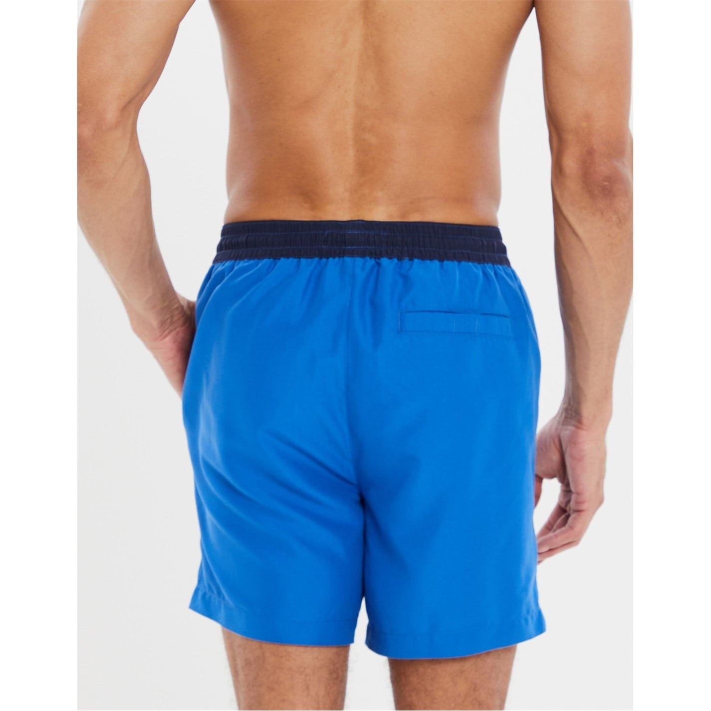 Threadbare Plunging Neck Regular Fit Swim Shorts