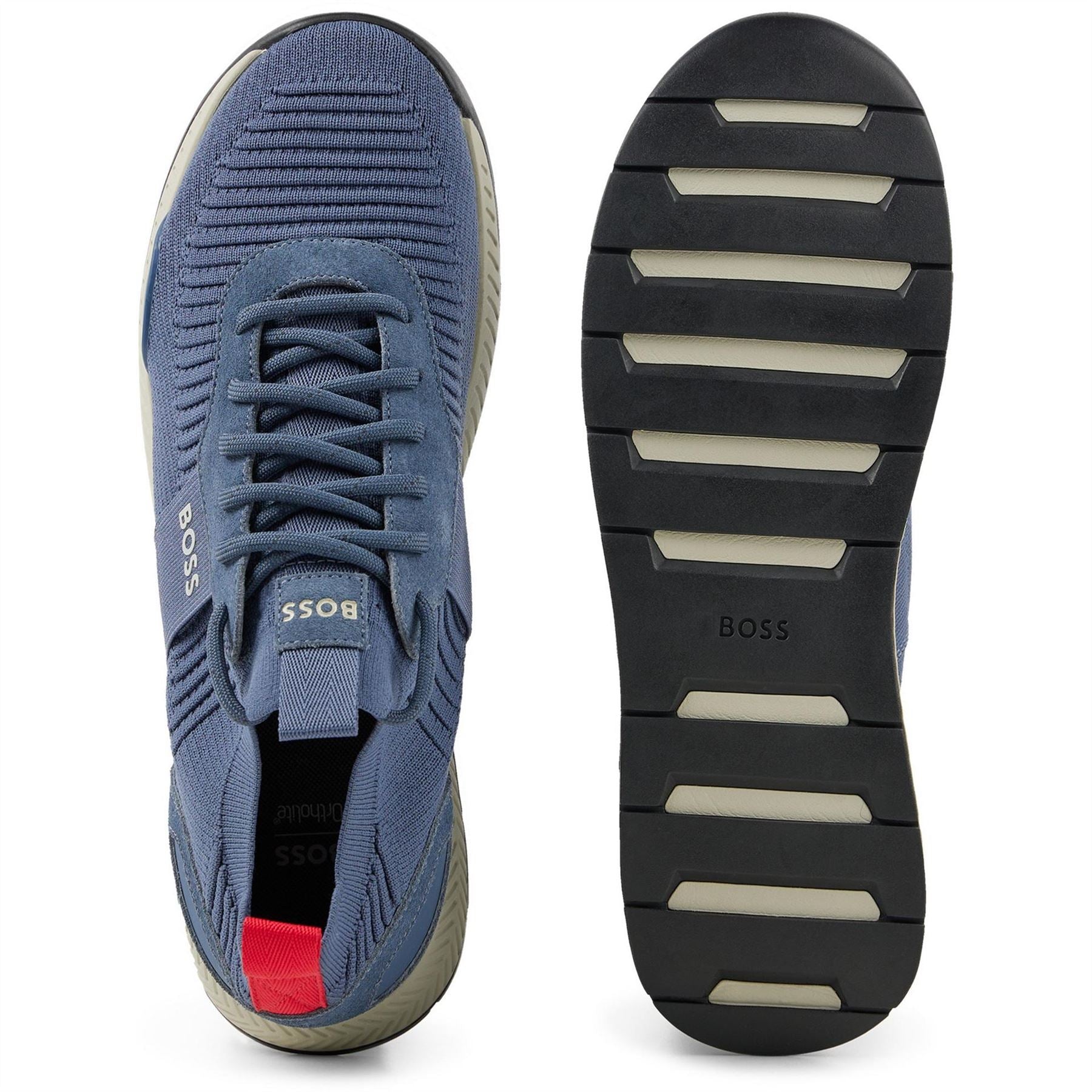 Boss Titanium Knit Trainers, Comfortable Design