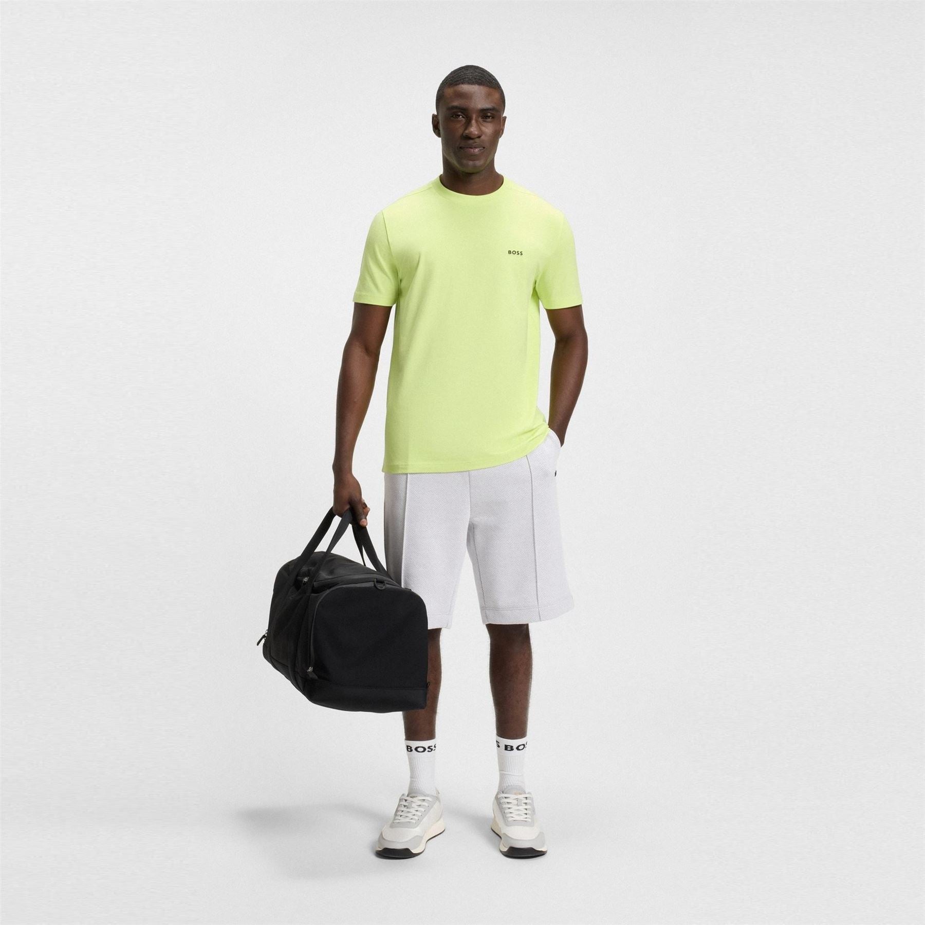 Boss BOSS GREEN T Shirt with Logo Design Stretch Cotton