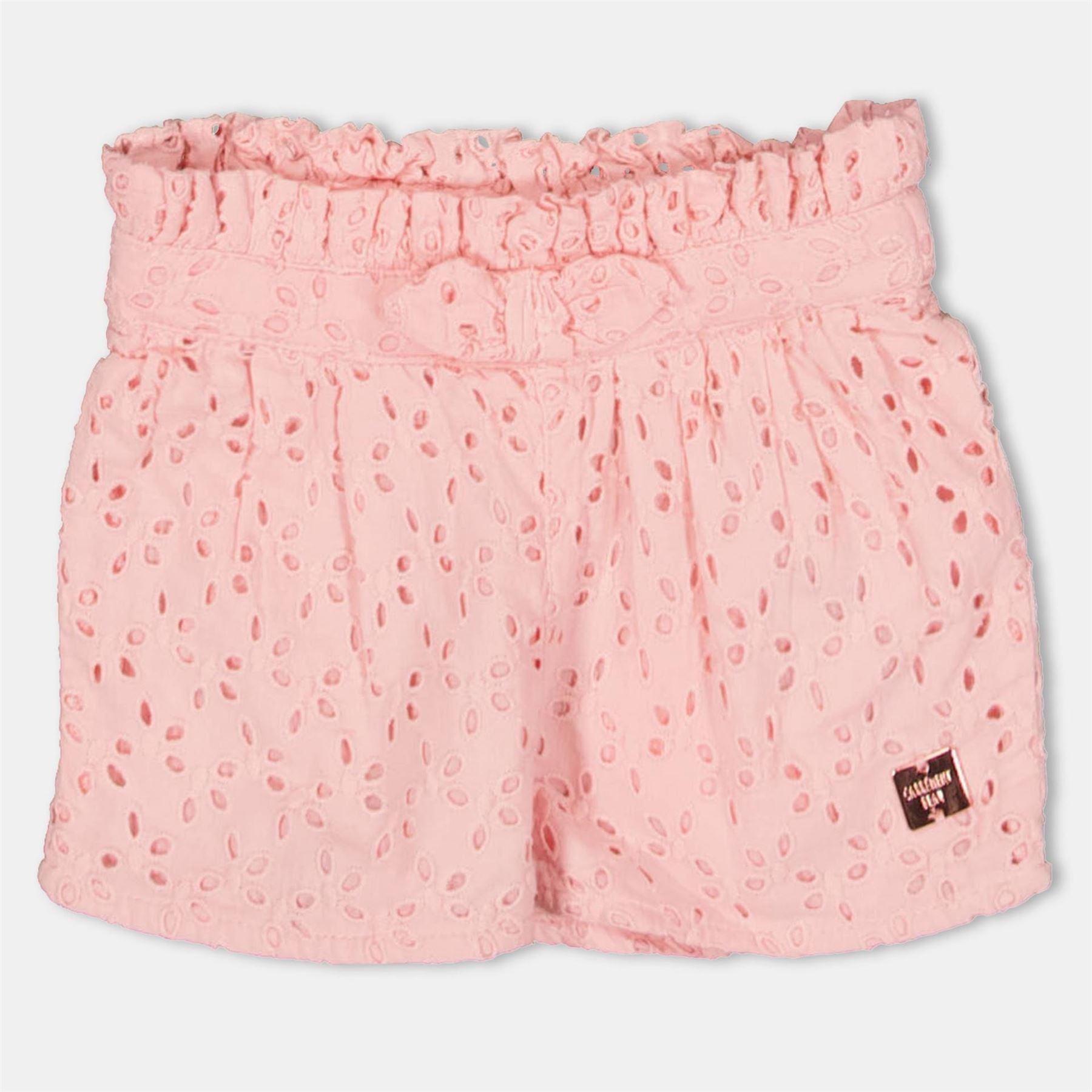 Carrement Beau Ruffle Hem Bermuda Shorts with Tie Waist