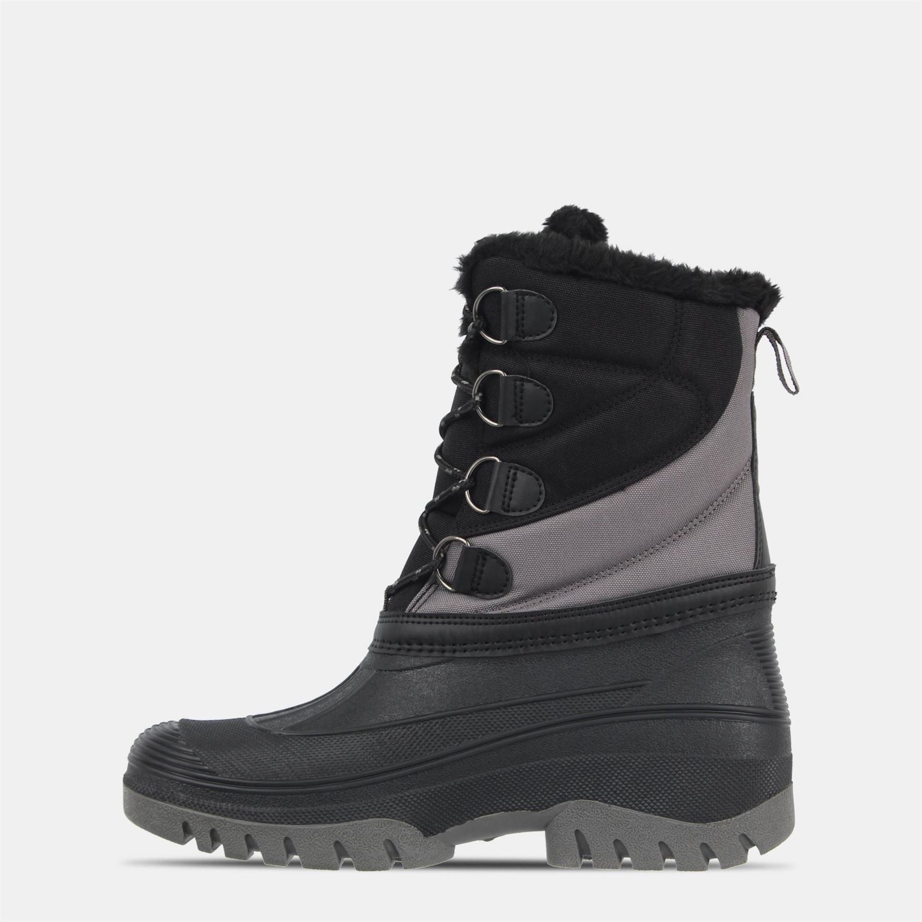 Nevica Winter Boots with Lug Sole and Lace-Up