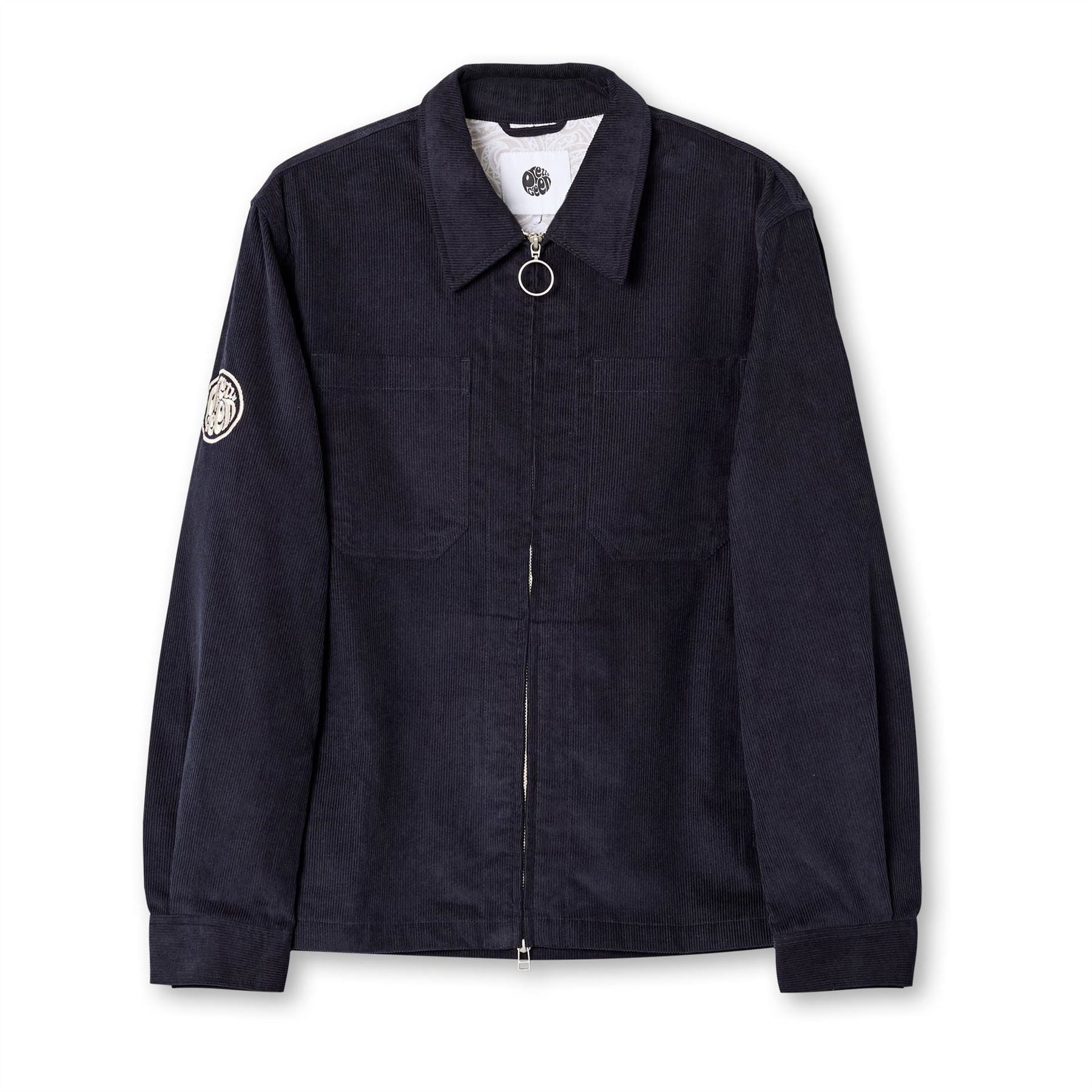 Pretty Green Cord Full Zip Long Sleeve Overshirt
