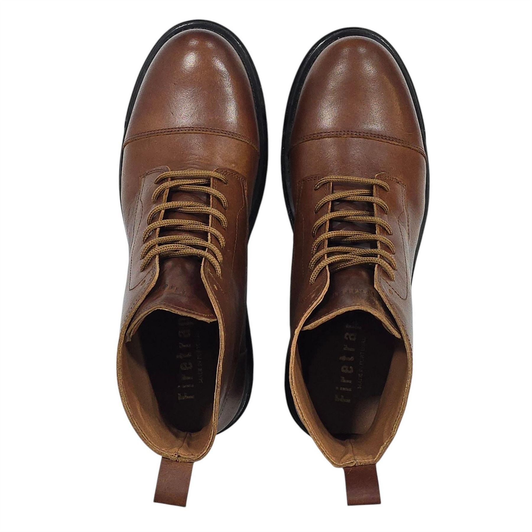 Firetrap Albon Leather Ankle Lace Up Hiker Rugged Boots