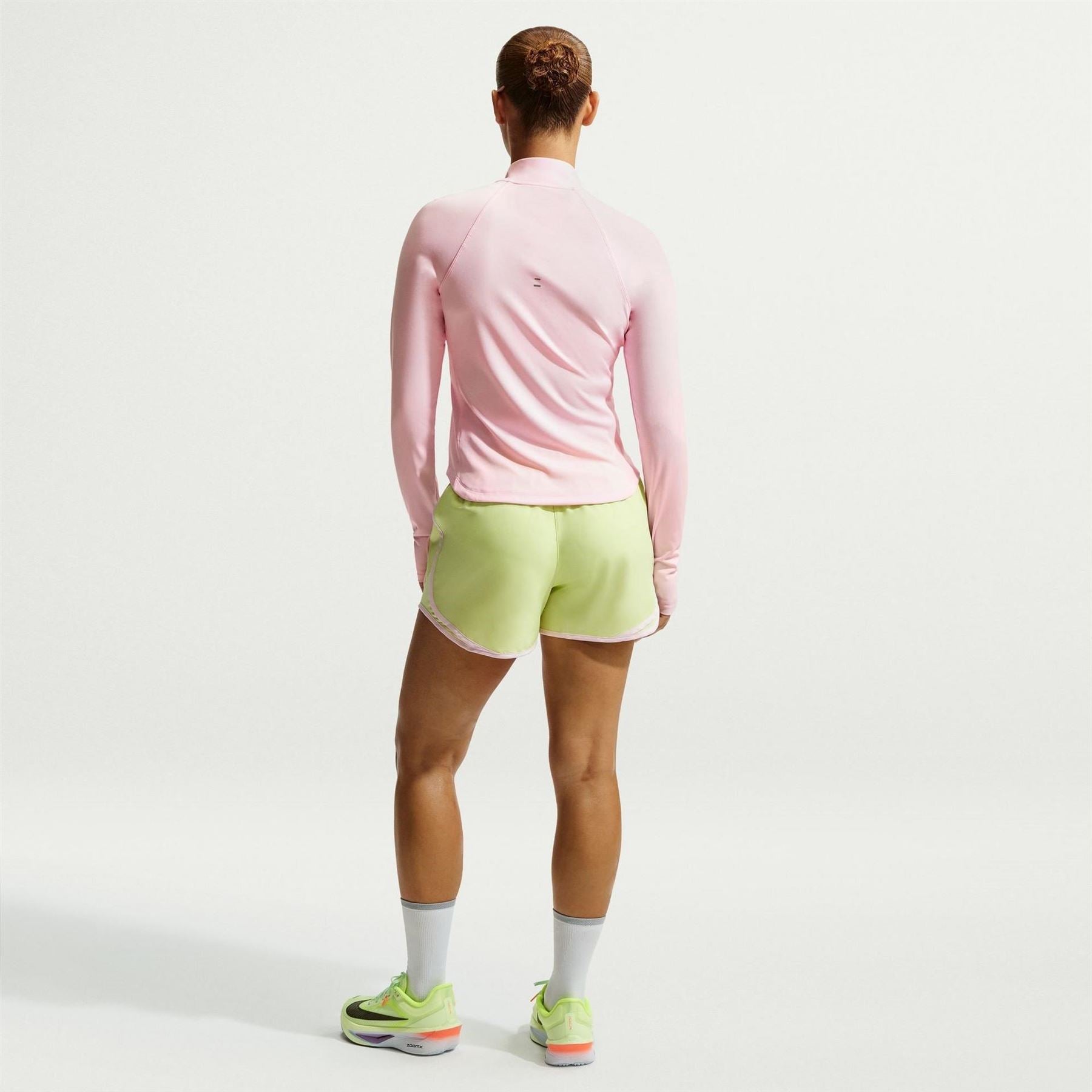 Nike Womens Pacer Long Sleeve 1 2 Zip Running Top