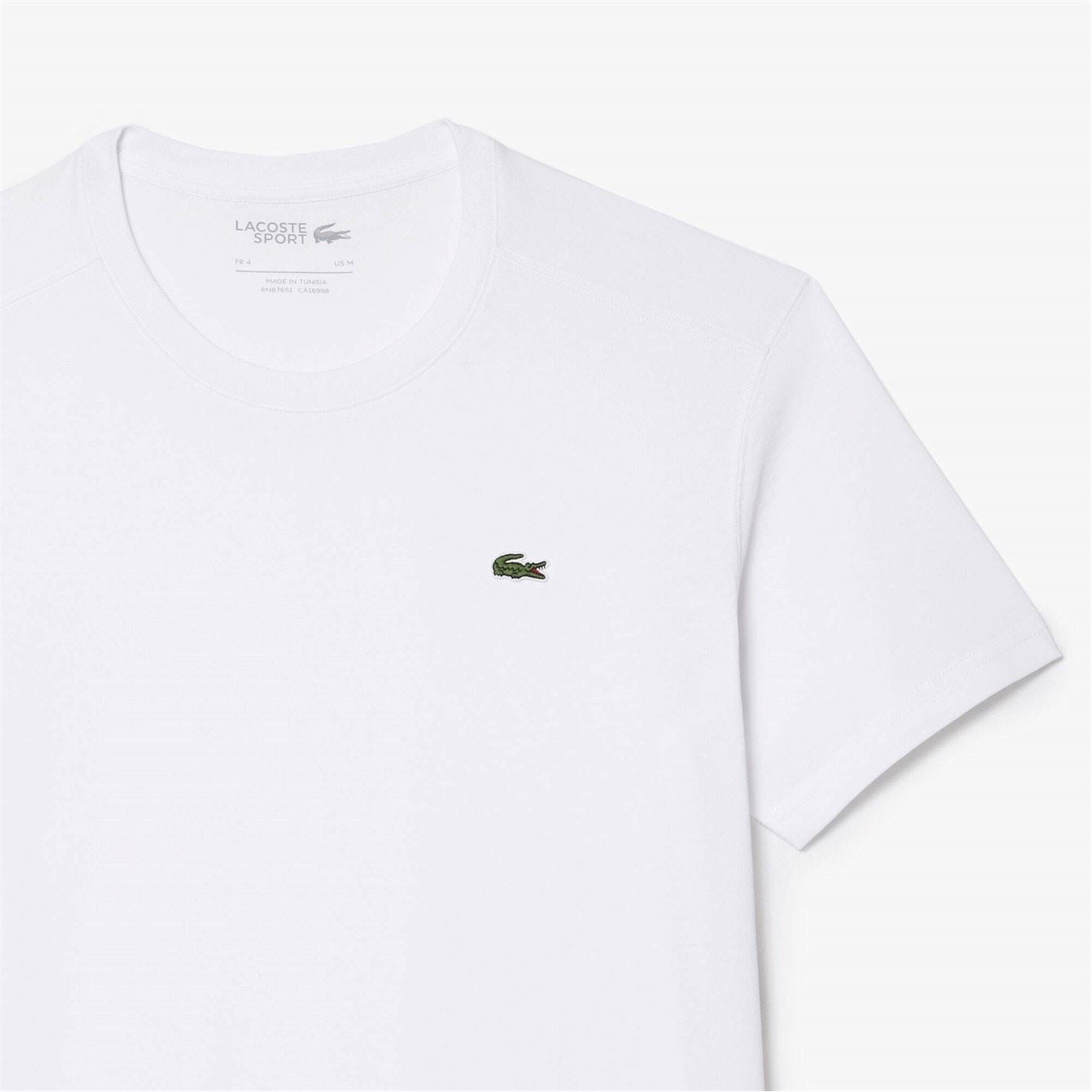 Lacoste Logo Moisture Wicking Short Sleeve Performance T-Shirt