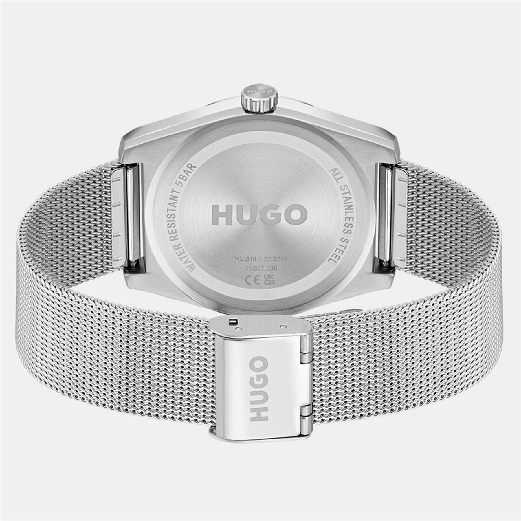 Hugo HUGO #ARK Black Leather Strap Watch