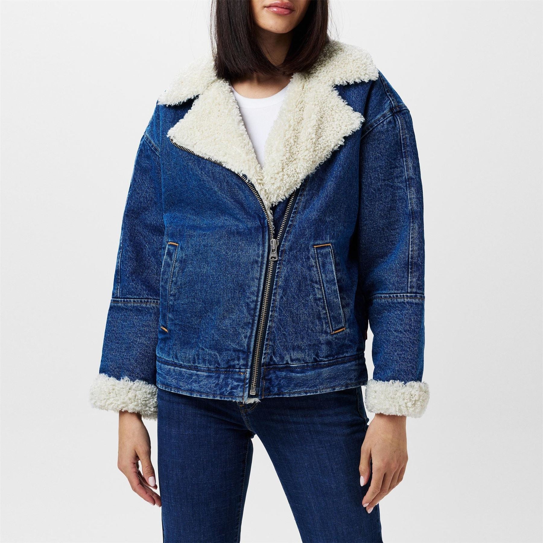 Levis Sherpa Flight Insulated Denim Jacket