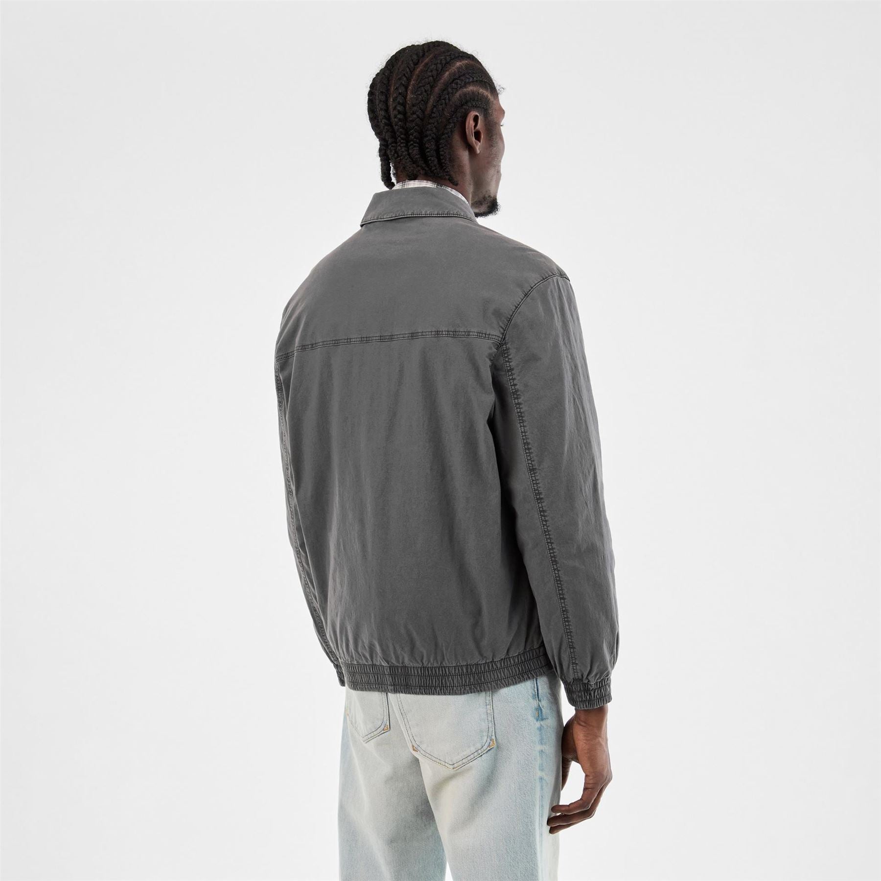 Hugo Solid Patterned Snap Button Softshell Jacket