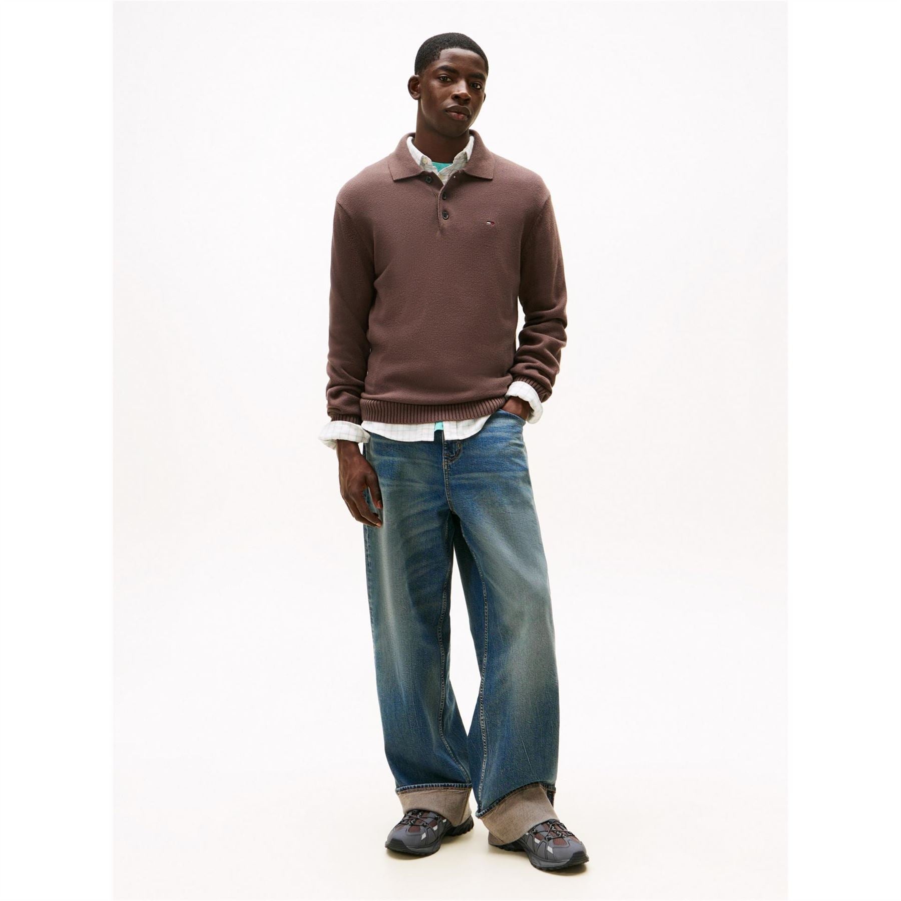 Tommy Jeans Slim Polo Crew Neck Jumper