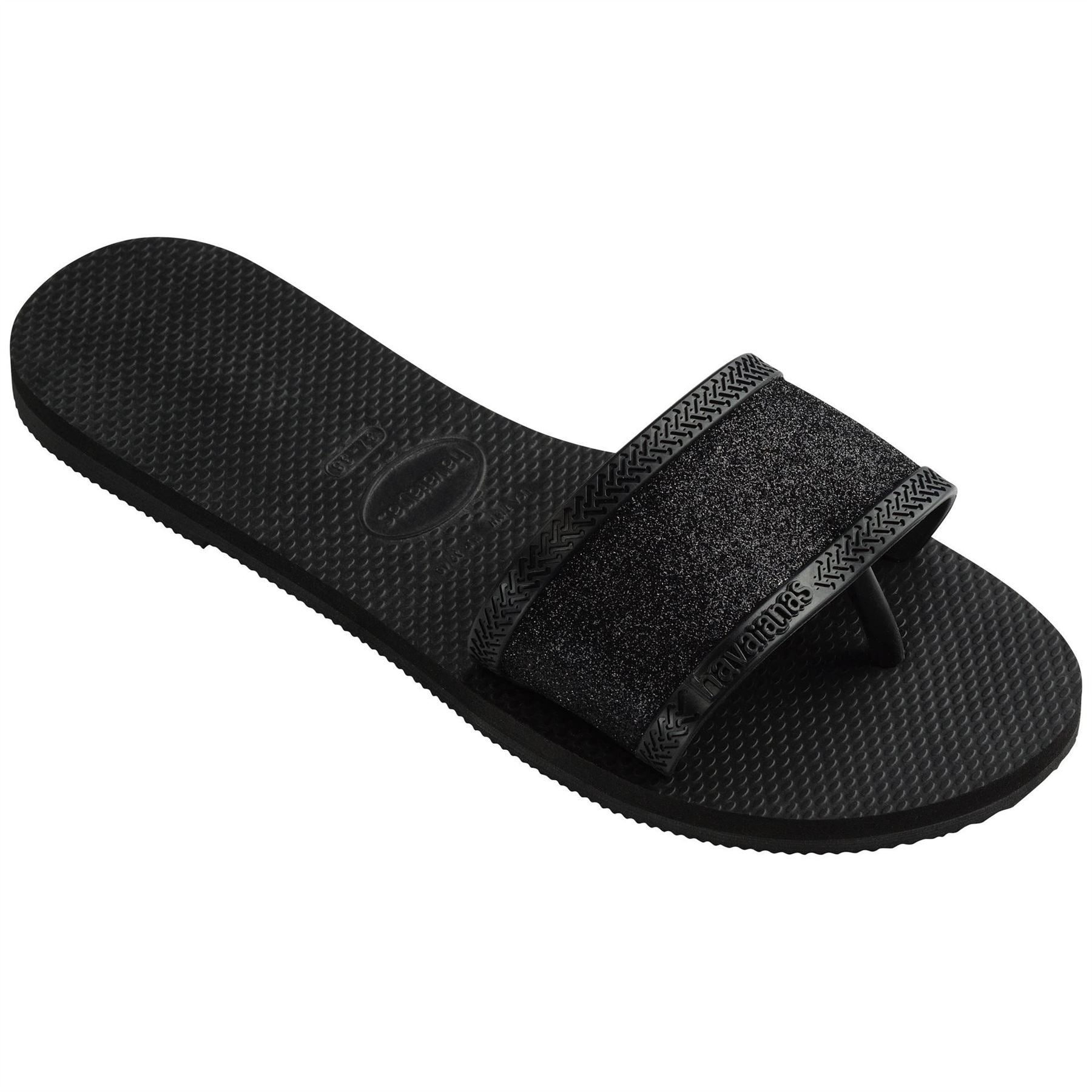 Havaianas Womens Hav. You Angra Glitter Black 35 36 Flip Flops