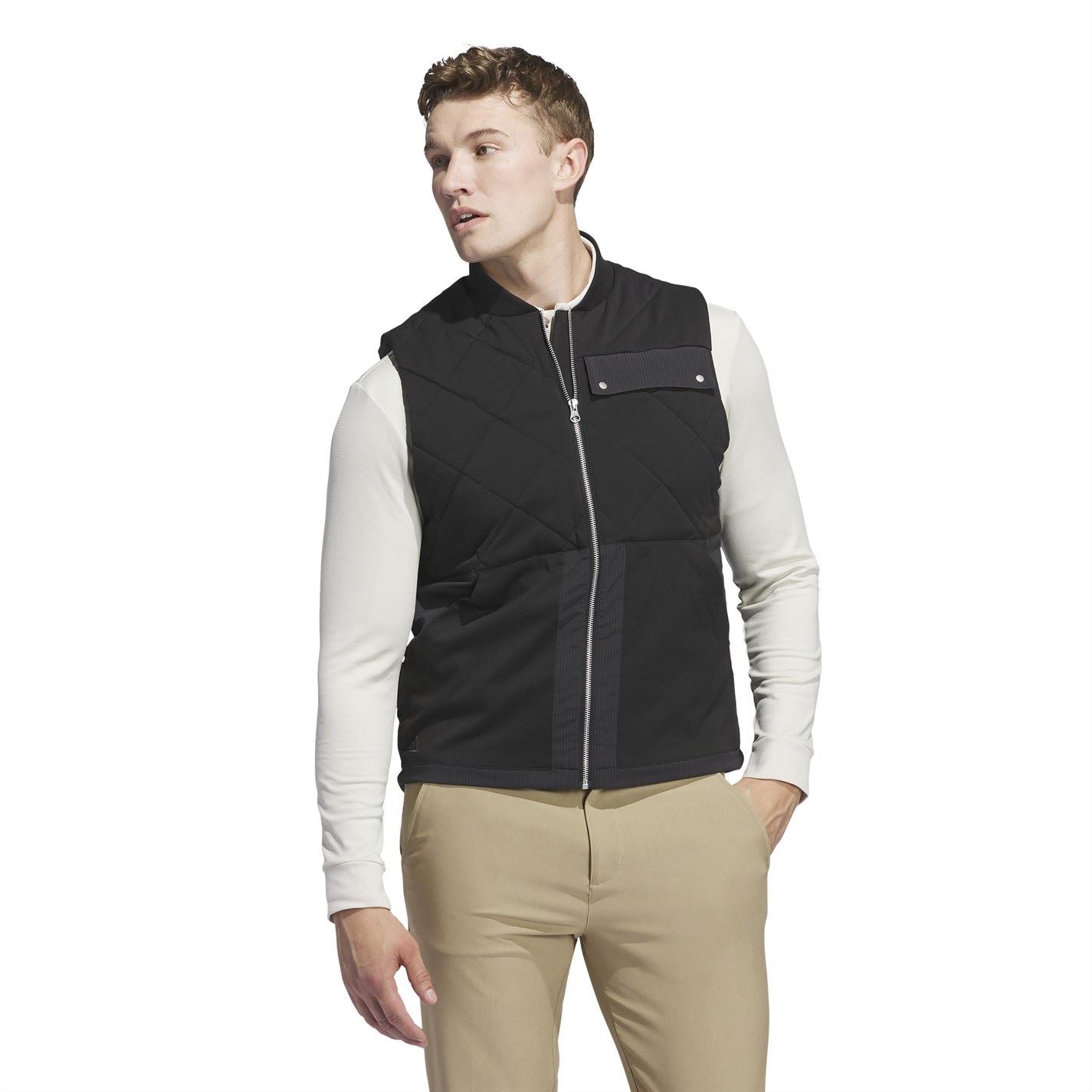 adidas Mens Go To Quilted Dwr Full Zip Vest