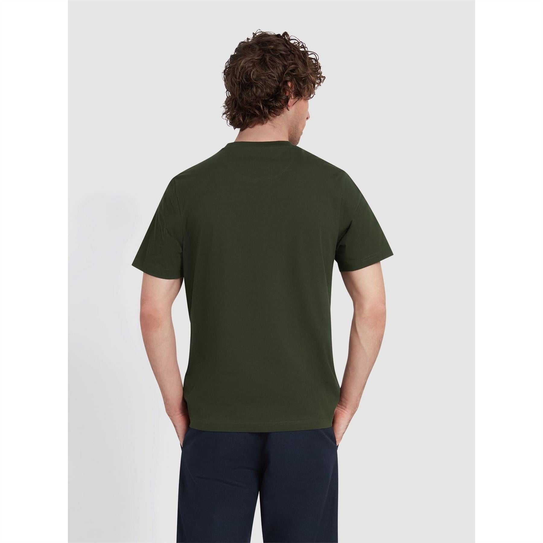 Farah Regular Fit Crew Neck Short Sleeve T-Shirt