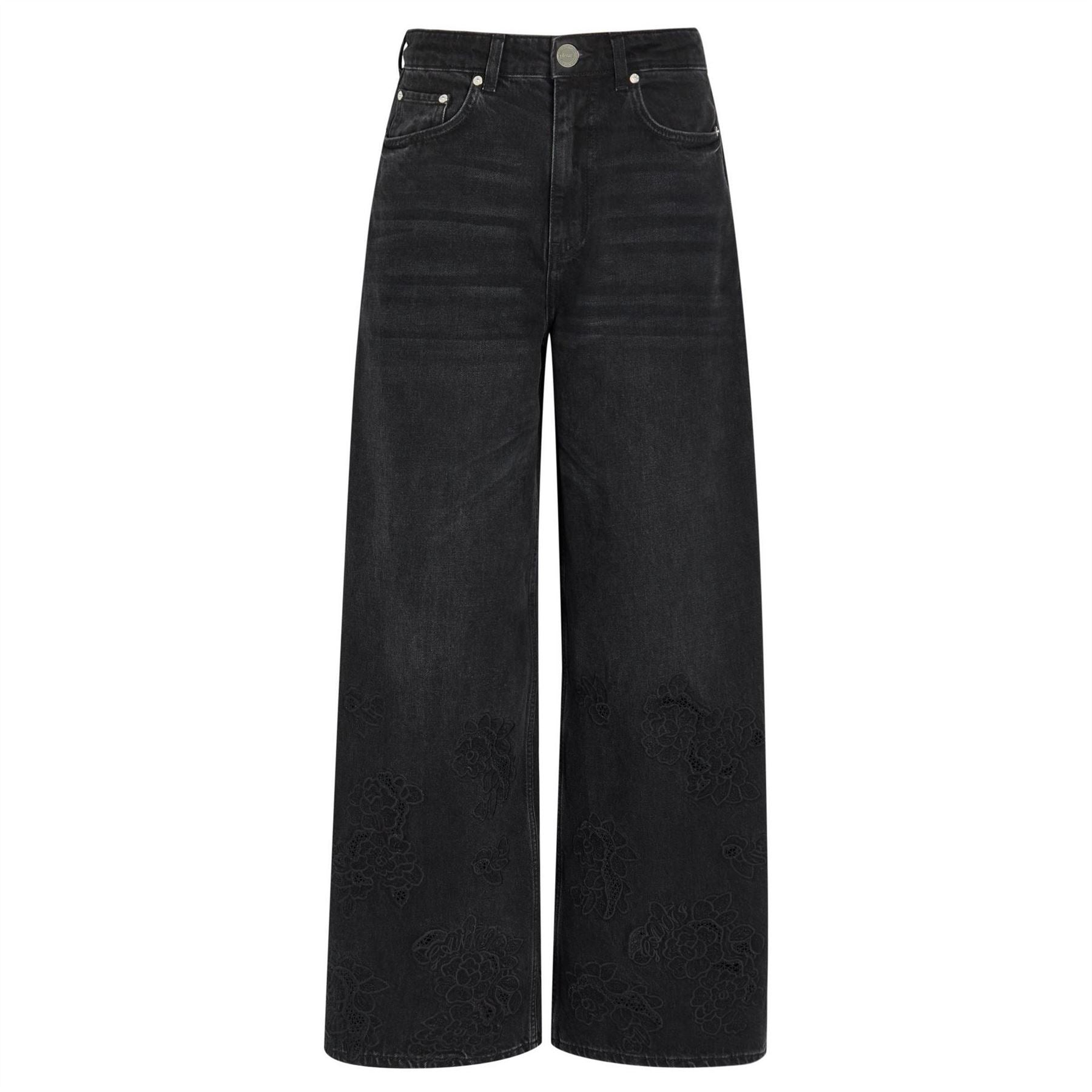 Ganni Broderie Anglaise Lari Jeans