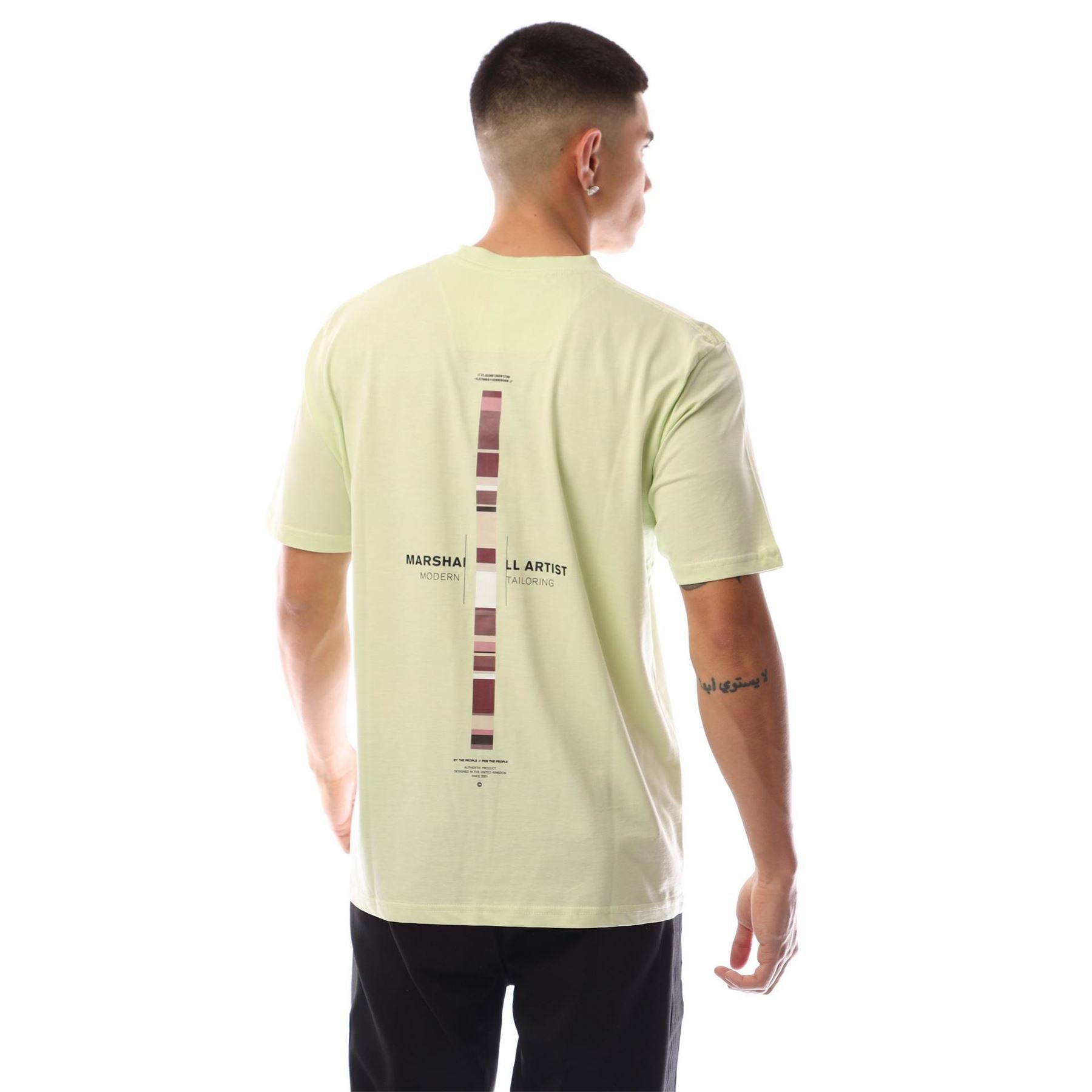 Marshall Artist Crew Neck Ribbed Collar Short Sleeve Jersey T-Shirt
