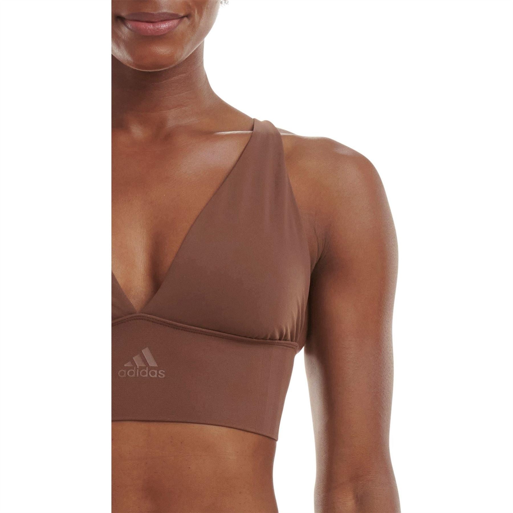 adidas Sport Active Seamless Micro Stretch Long Line Plunge Bra