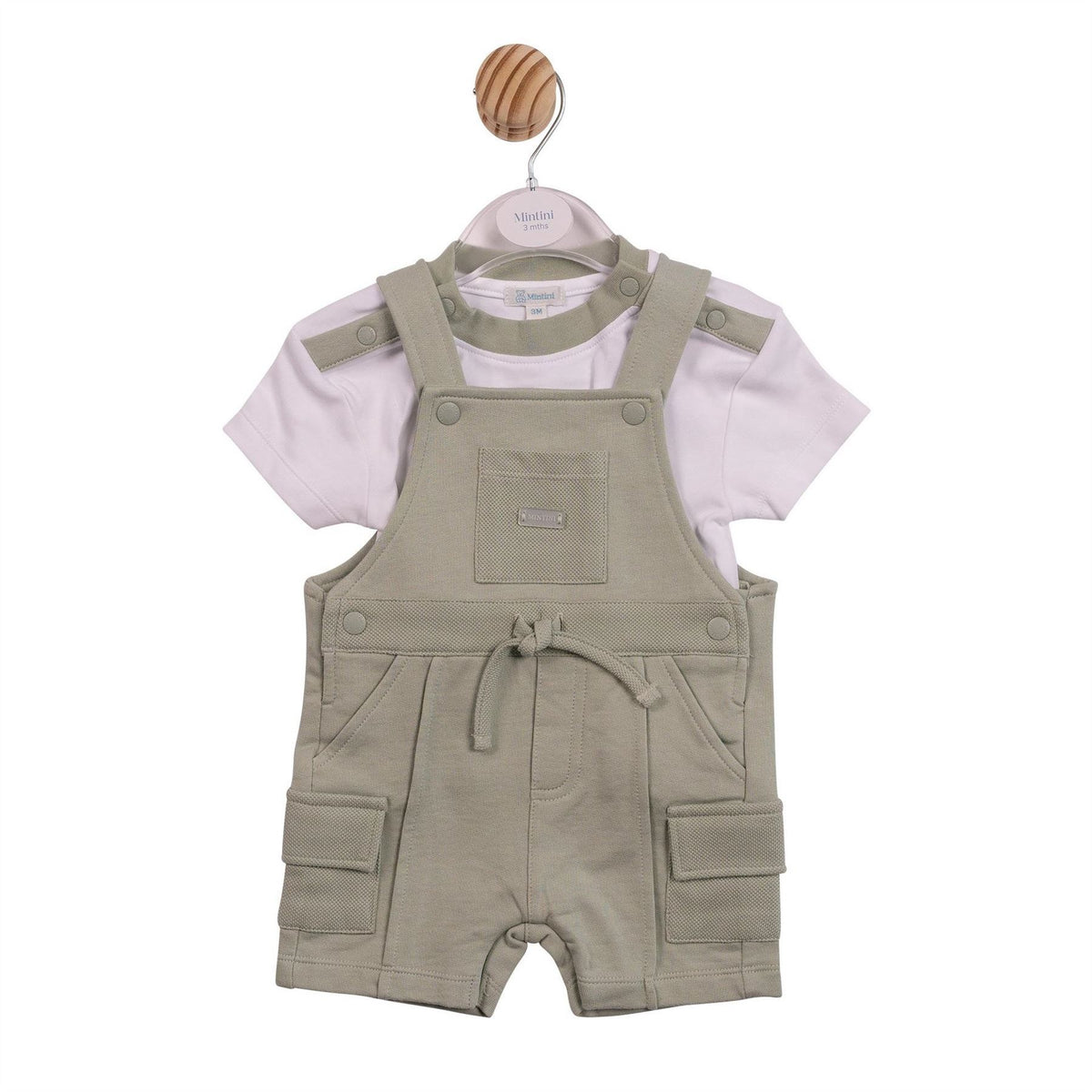 Mintini Baby Top And Dungaree Pyjama Set