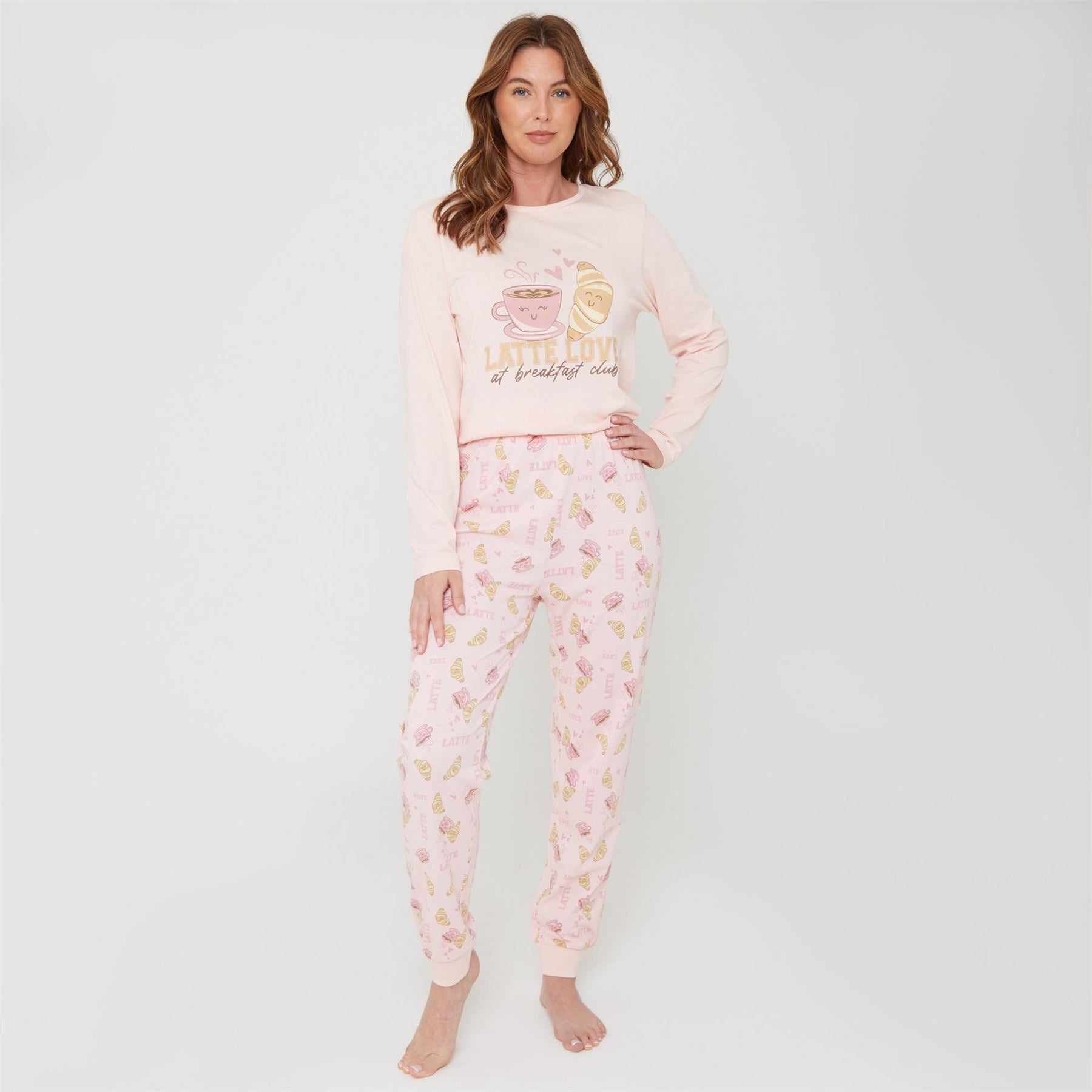 Miso Crew Neck Long Sleeve Lettering Pyjama