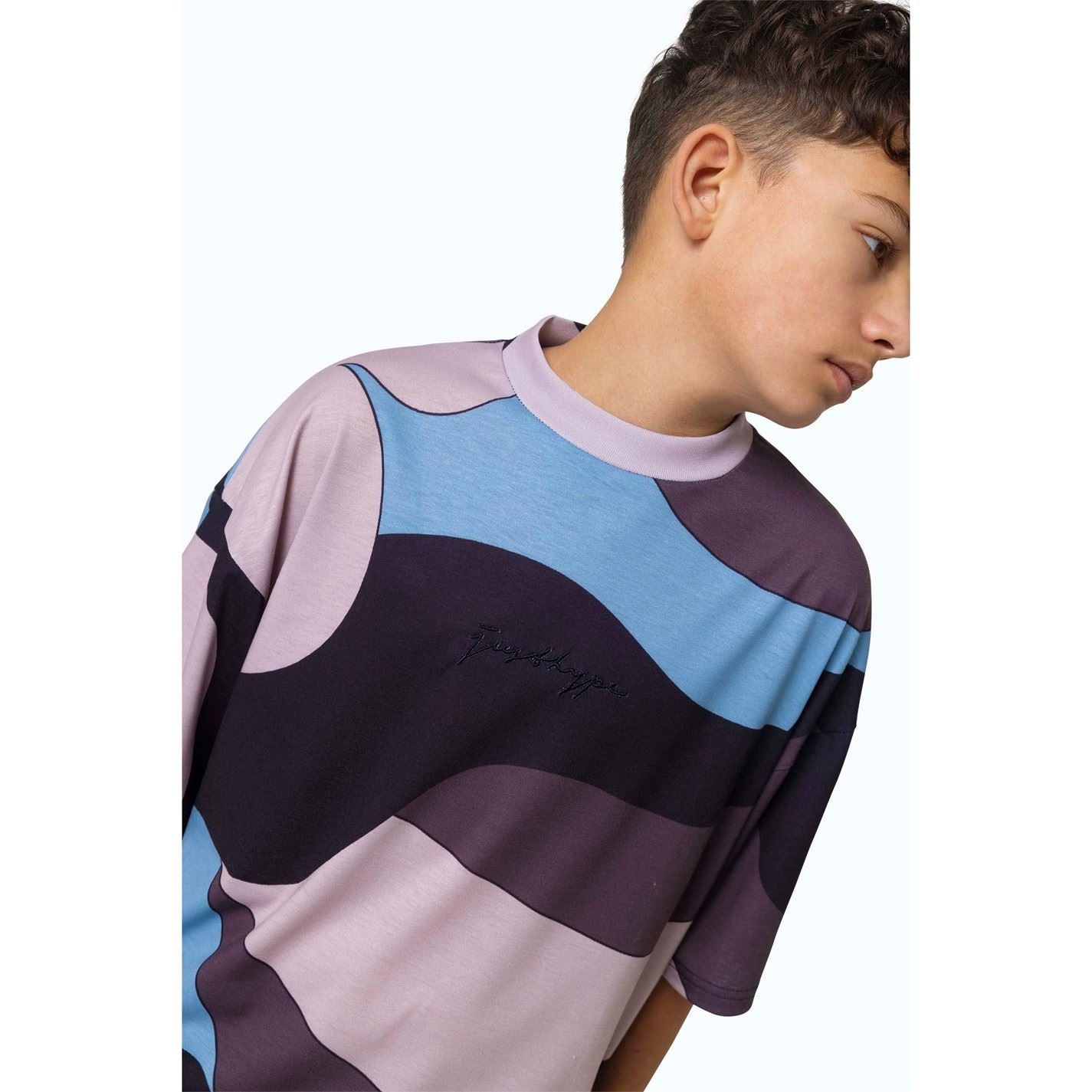 Hype Camo Oversize Fit Crew Neck T-Shirt