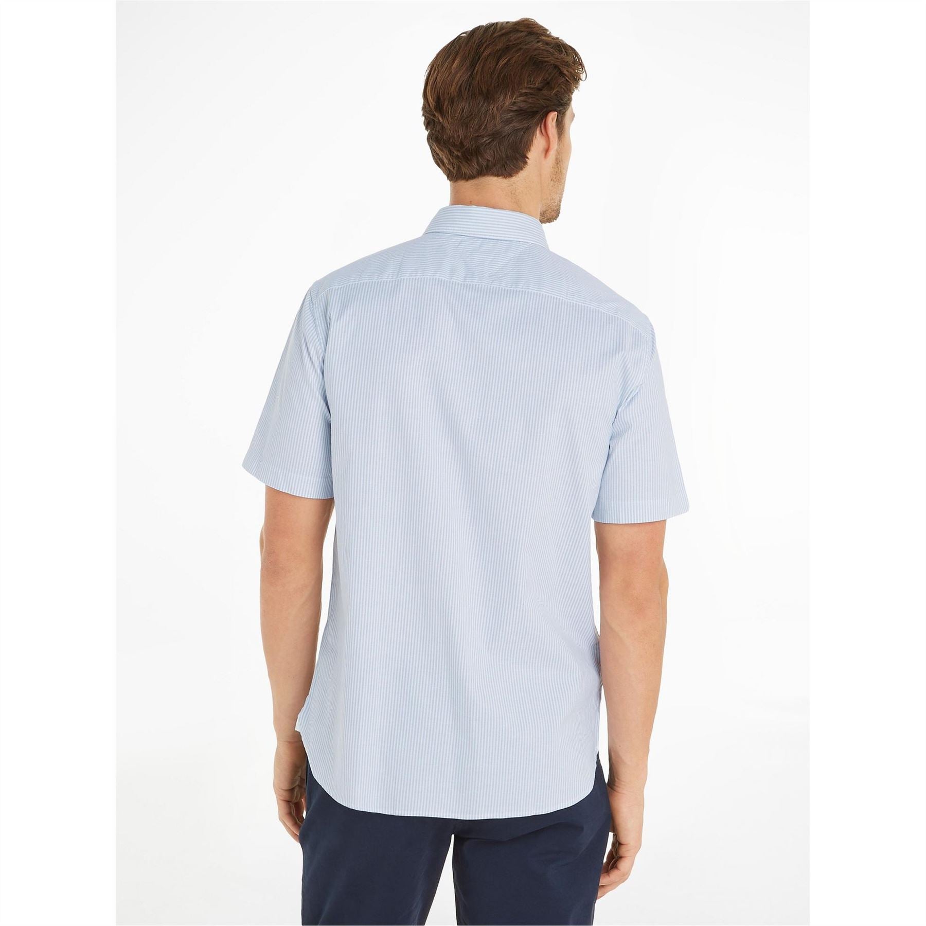Tommy Hilfiger Short Sleeve Stripe Regular Fit Shirt