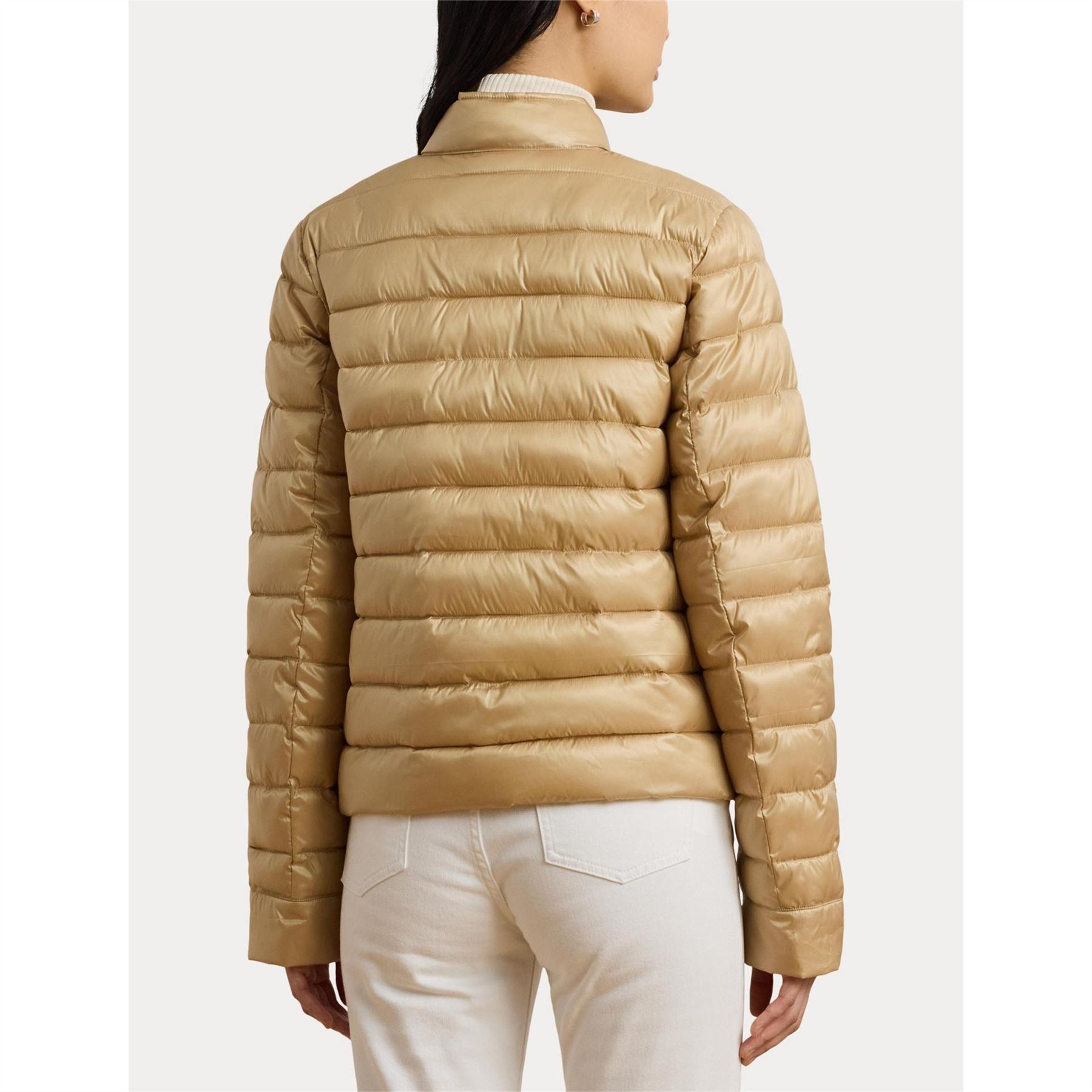 Lauren by Ralph Lauren Short High Neck Puffer Jacket