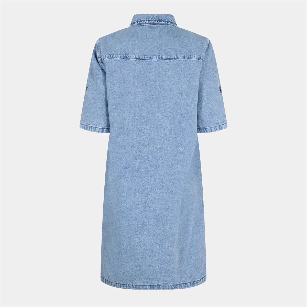 Noisy May Short Sleeve Mini Denim Shirt Dress
